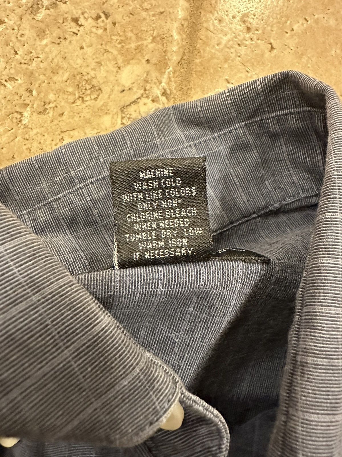 Croft & Barrow × Vintage Vintage Croft & Barrow Blue Checker Button Up Collard Shirt Size US S / EU 44-46 / 1 - 7 Thumbnail