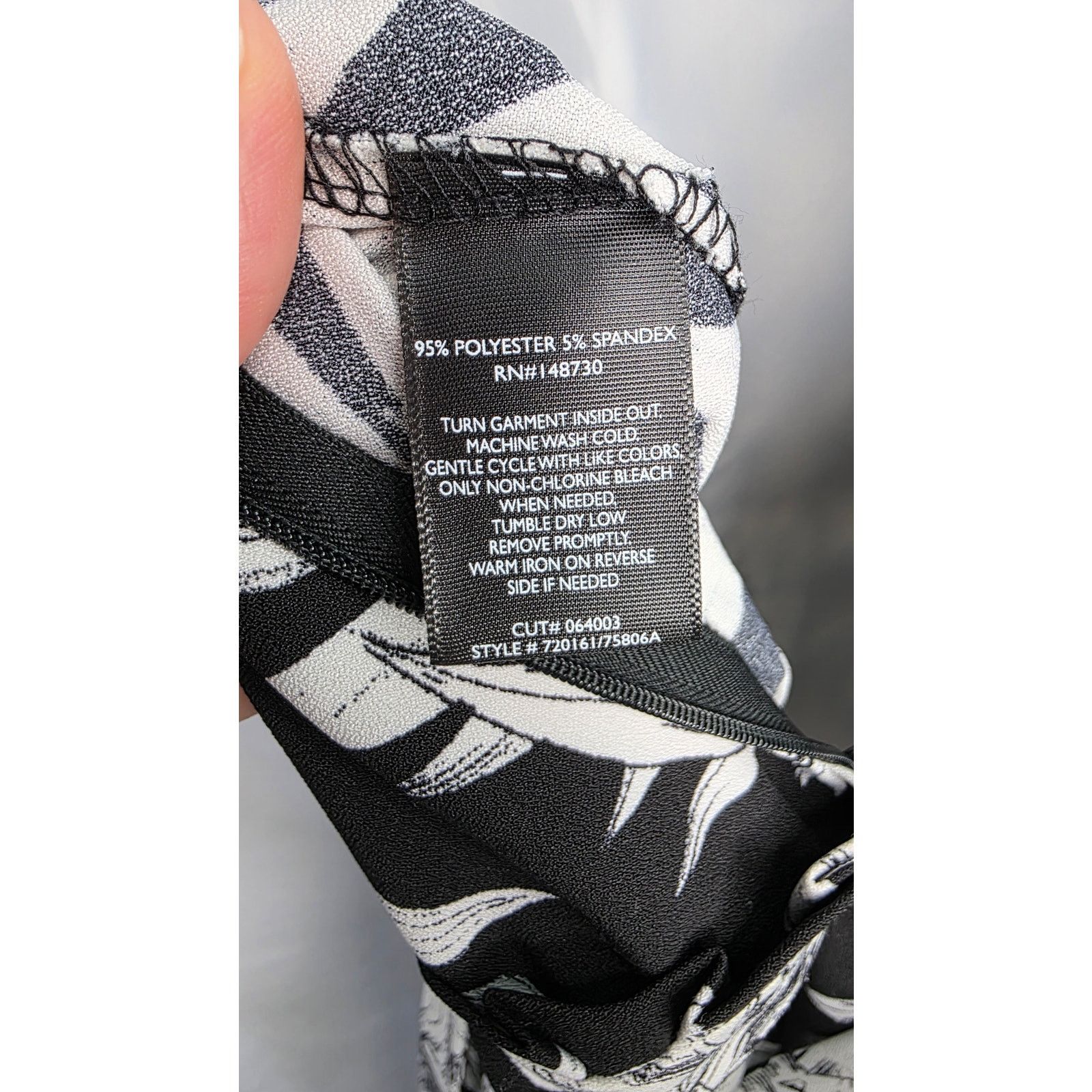 Other ECI Black & White Floral Cropped Wide Leg Pant Jumpsuit Size 28" / US 6 / IT 42 - 9 Thumbnail