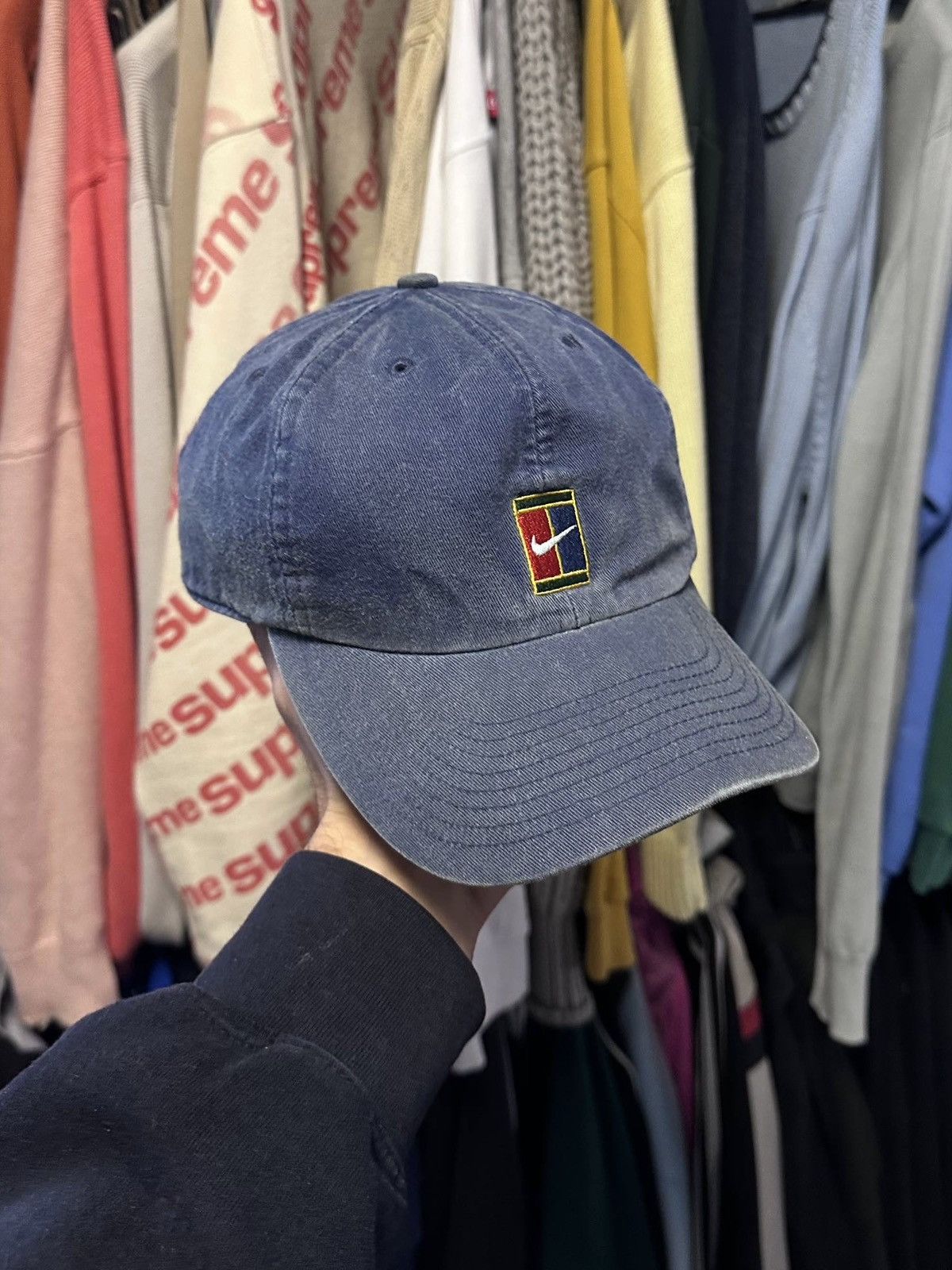 Nike Vintage 90s Nike Challenge Court Cap Y2K Os Size ONE SIZE - 1 Thumbnail