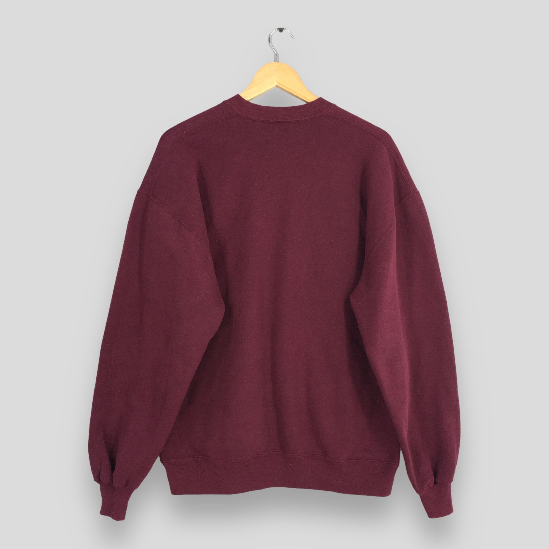 NCAA Vintage 90s McMurry University Maroon Sweatshirt XLarge Size US XL / EU 56 / 4 - 7 Thumbnail