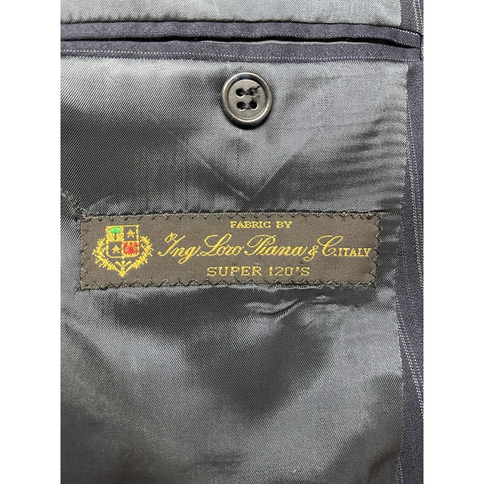 Jack Victor Loro Piana Jack Victor Super 120s Wool Pinstripe Blazer Jack Size 50R - 4 Thumbnail