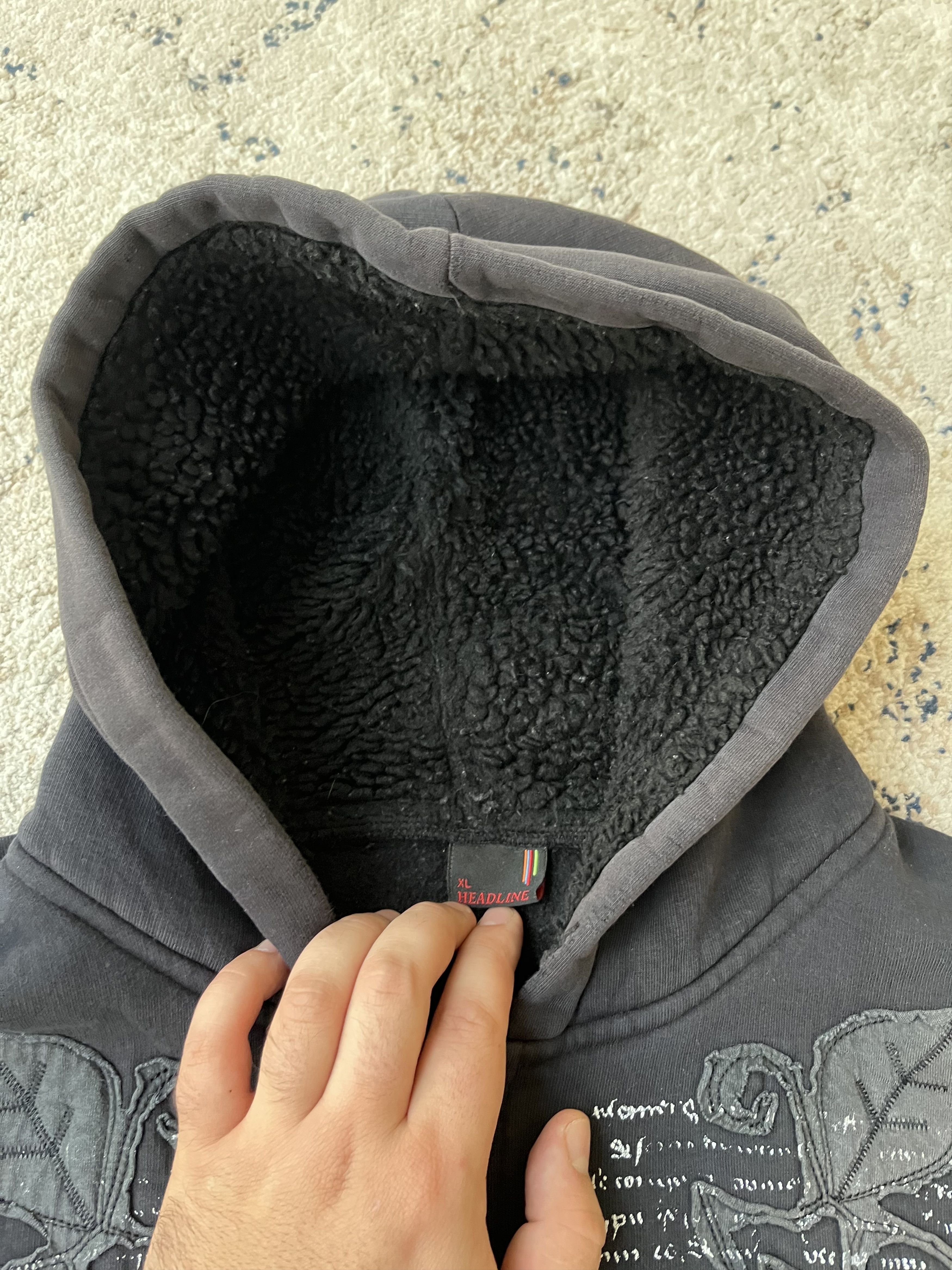 Hysteric Glamour VTG JUNYA WATANABE BALENCIAGA STYLE DISTRESSED BOXY HOODIE Size US L / EU 52-54 / 3 - 5 Thumbnail