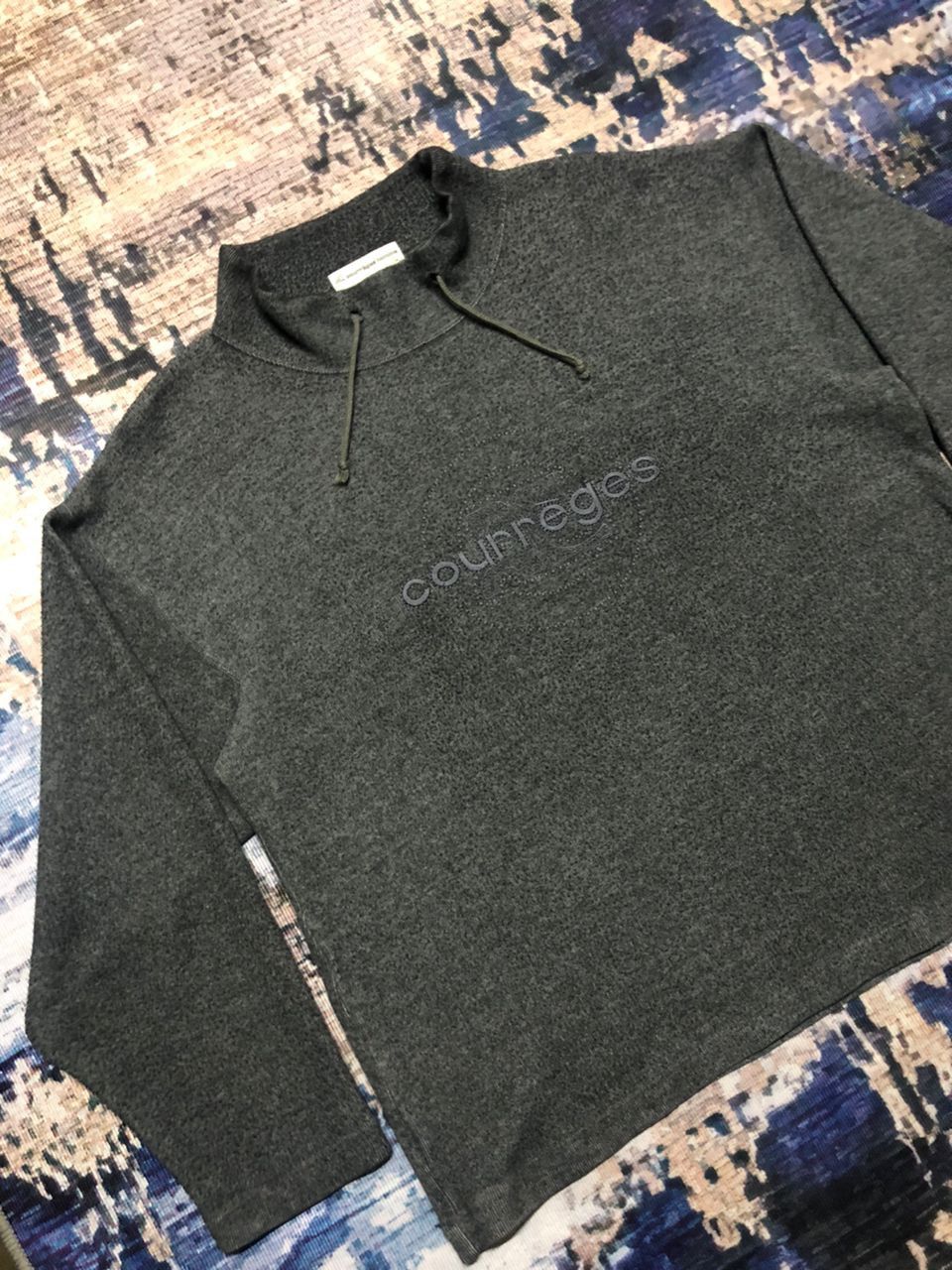 Courreges Courreges Homme Sweatshirt Center Spell Out With Logo Size US L / EU 52-54 / 3 - 7 Thumbnail