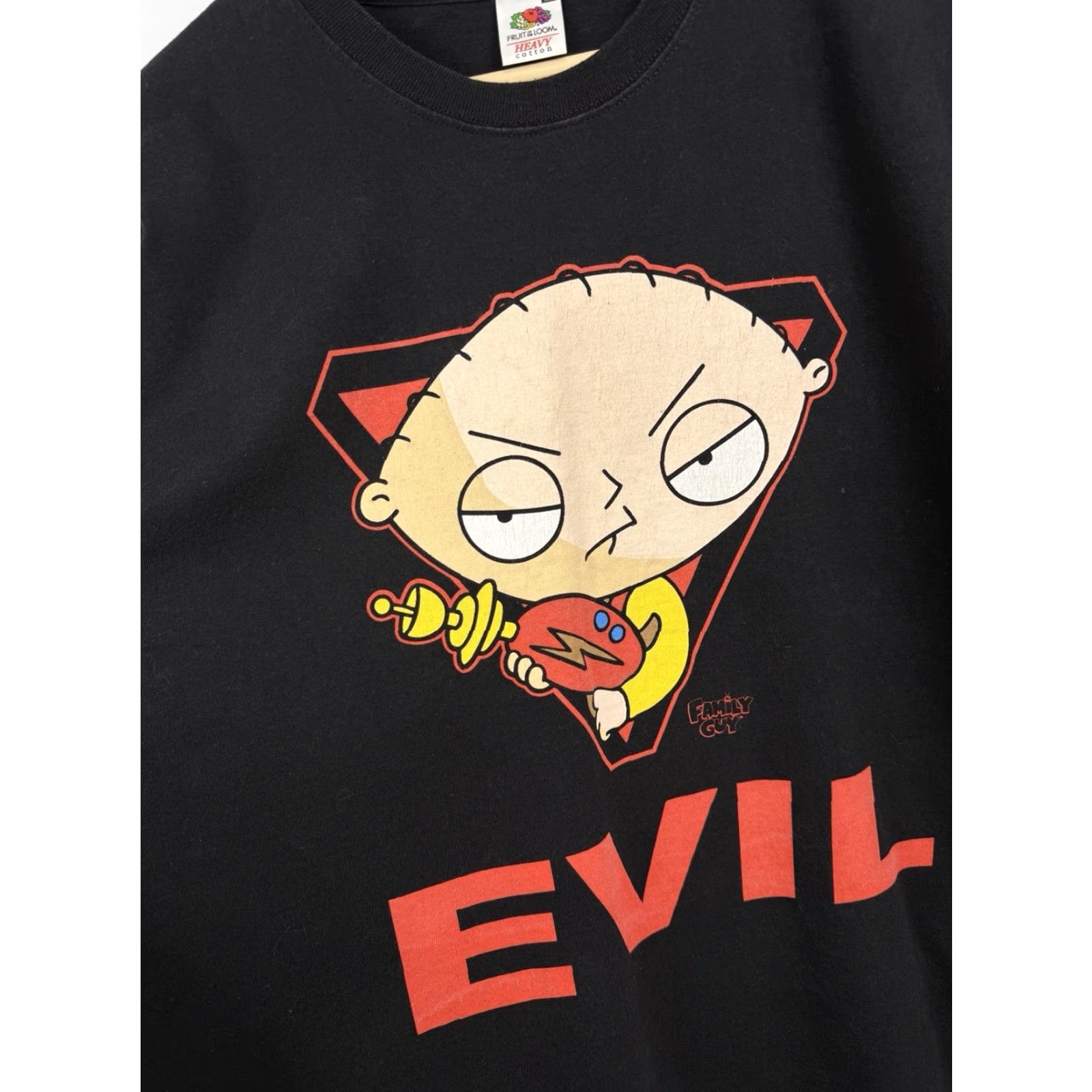 Fruit Of The Loom VINTAGE Family Guy Evil Stewie Griffin Fox TV Show T-Shirt XL Black Mens XL T-Shirt Stewie Griffin Fox Family Guy Size US XL / EU 56 / 4 - 4 Thumbnail