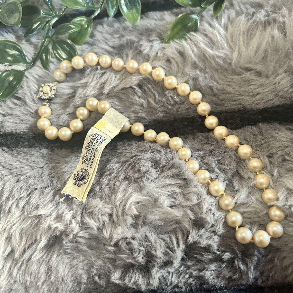 Vintage Vintage 1940s-50s Deltah Fine Simulated pearl necklace Size ONE SIZE - 5 Thumbnail