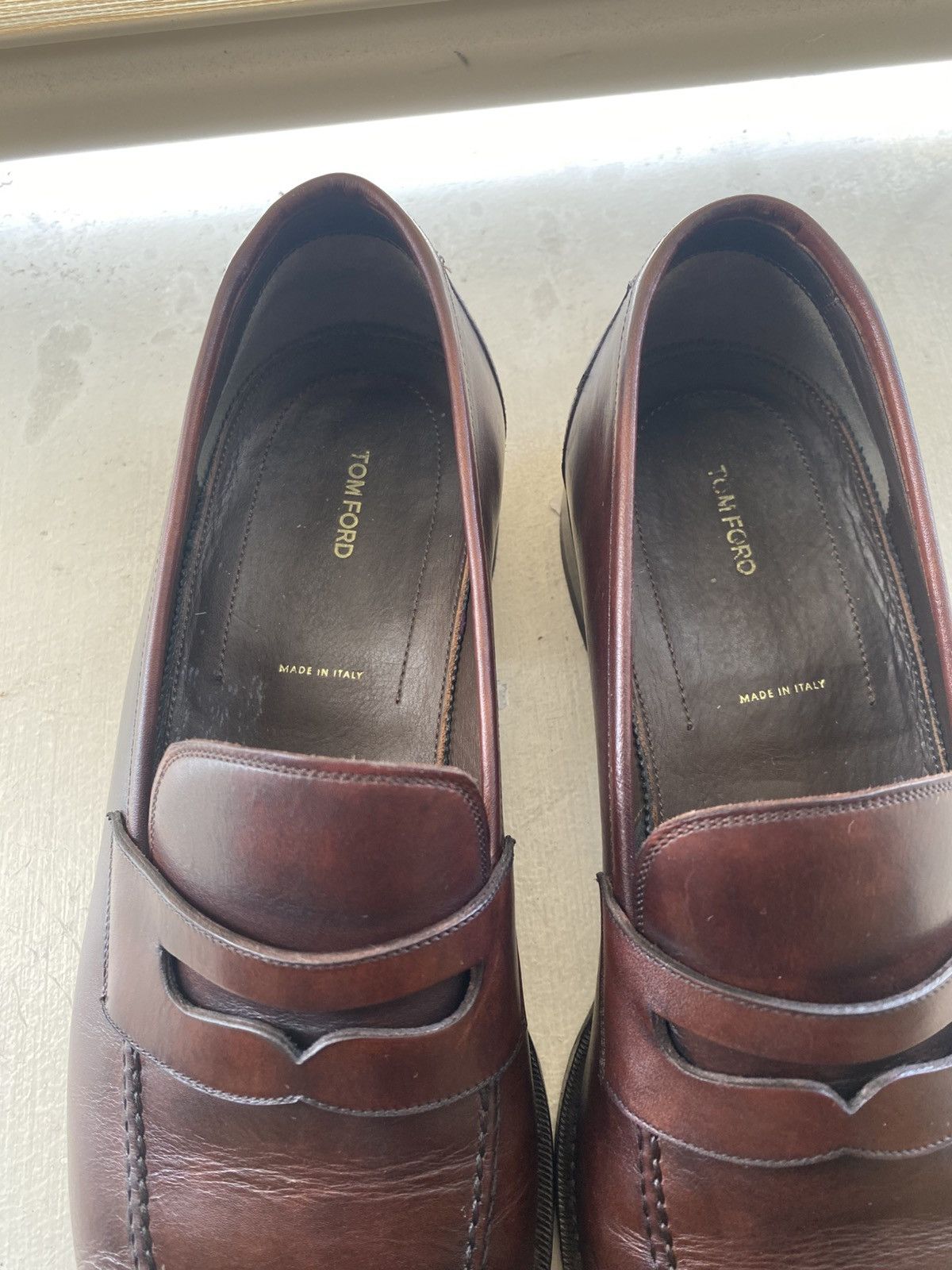 Tom Ford TOM FORD - Wessex Leather Penny Loafers - Dark brown Size US 9.5 / EU 42-43 - 7 Thumbnail