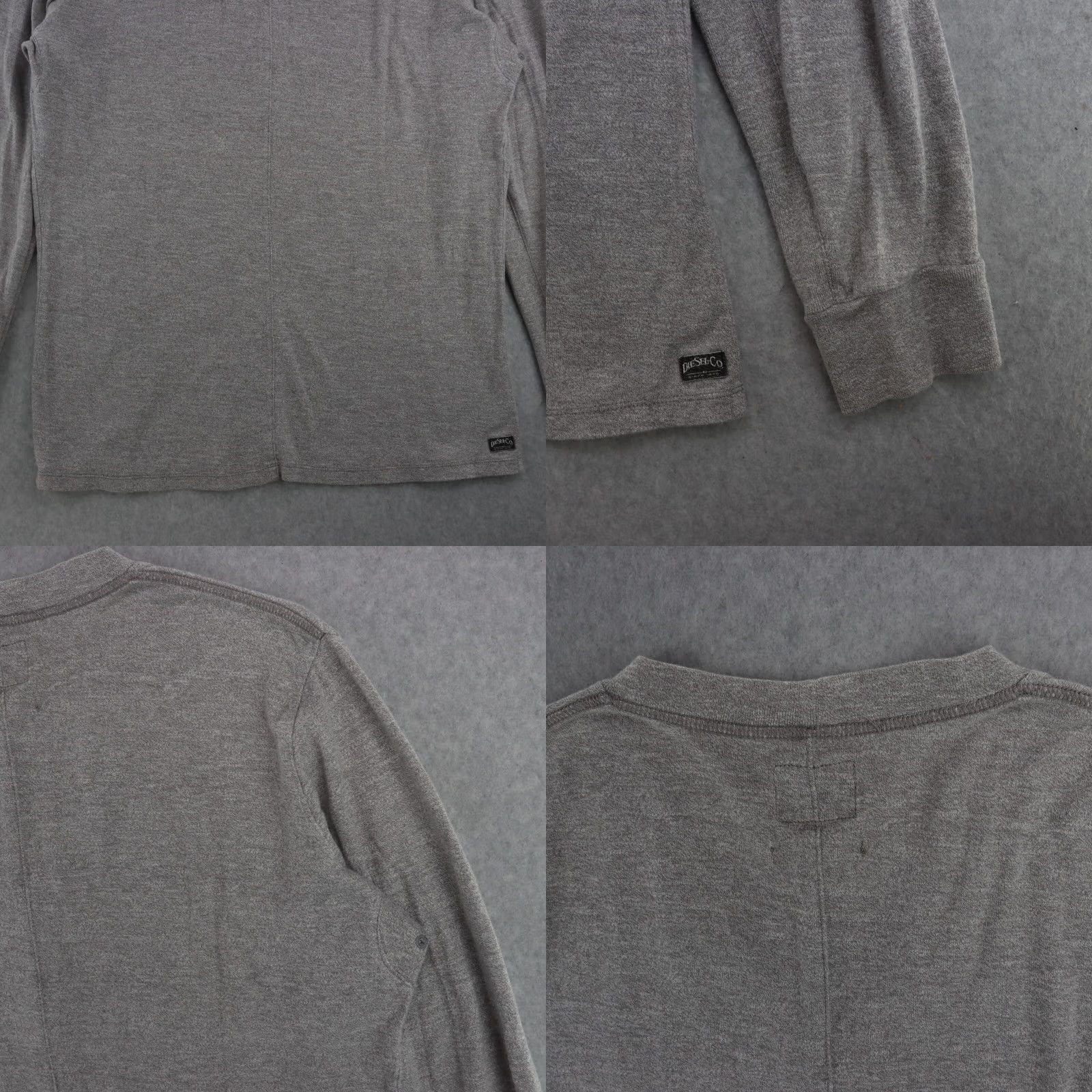 Diesel DIESEL Mens Size Large Gray Front Button Cardigan Sweater Long Sleeve Size US L / EU 52-54 / 3 - 9 Thumbnail