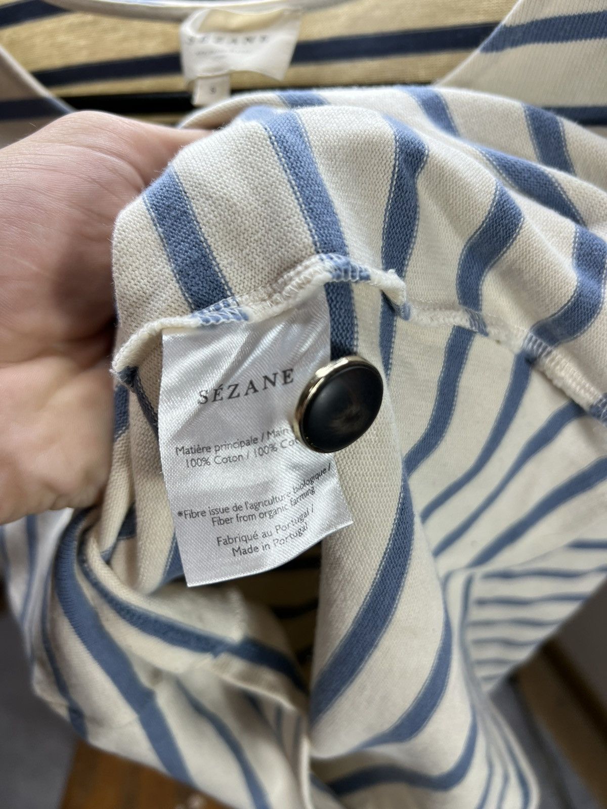 Sezane Sézane Striped Marinière Top – Size S (Women’s) Size S / US 4 / IT 40 - 5 Thumbnail