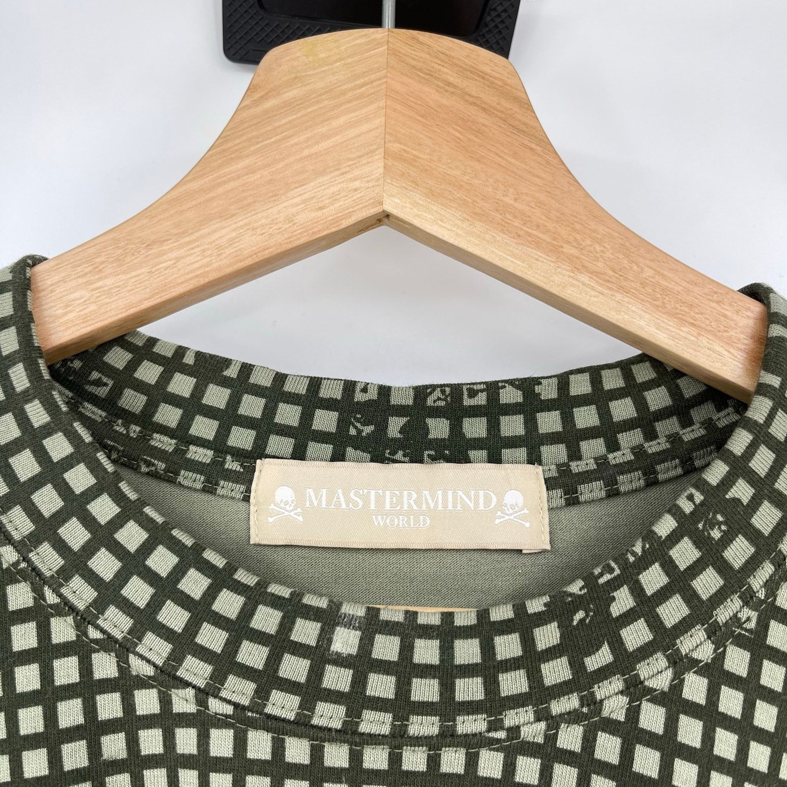 Mastermind Japan Mastermind World | Khaki Check T-shirt In Night Desert L Size US L / EU 52-54 / 3 - 5 Thumbnail