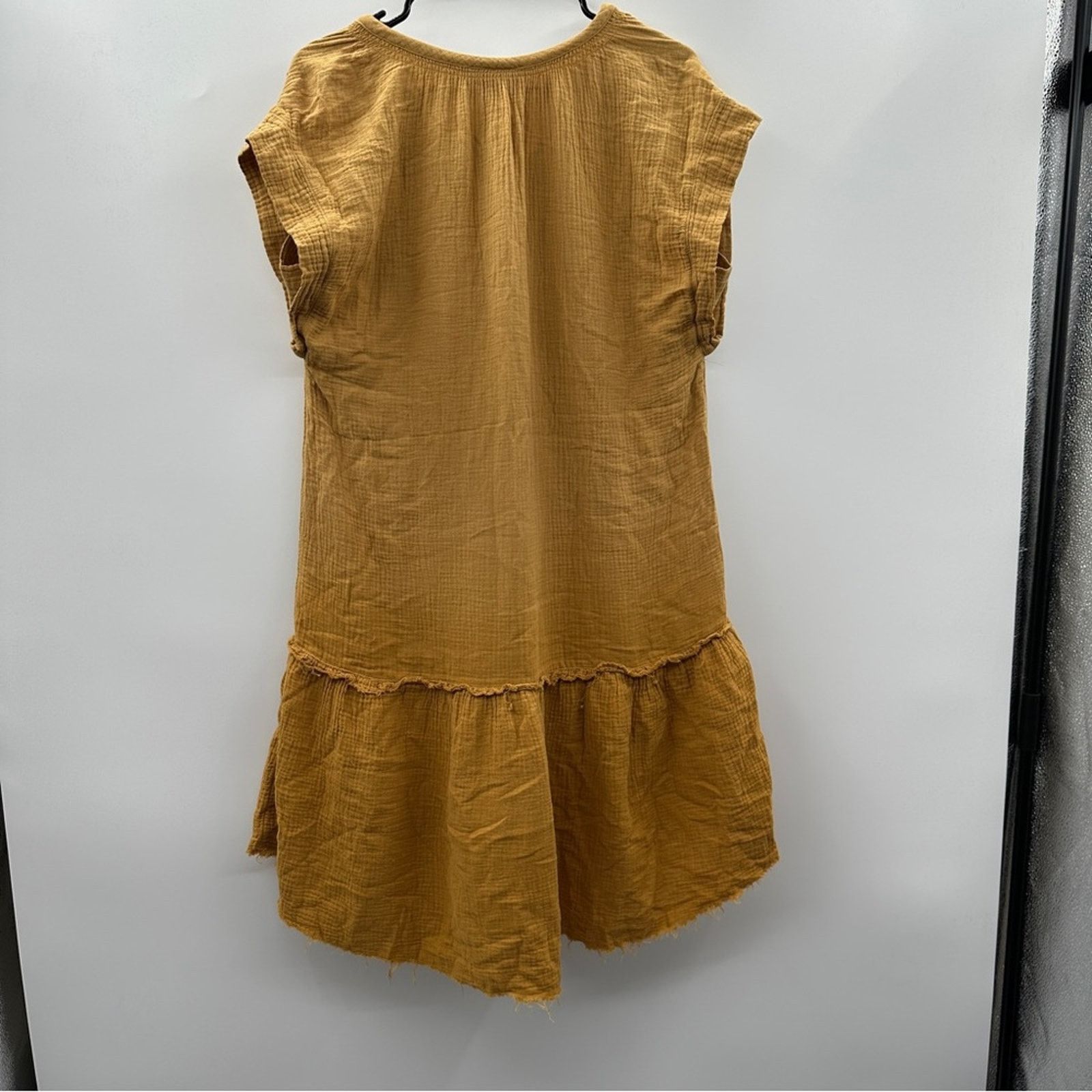 Anthropologie Anthropologie Saturday Sunday Lydia Ombre Gold Mini Dress Size S / US 4 / IT 40 - 5 Thumbnail