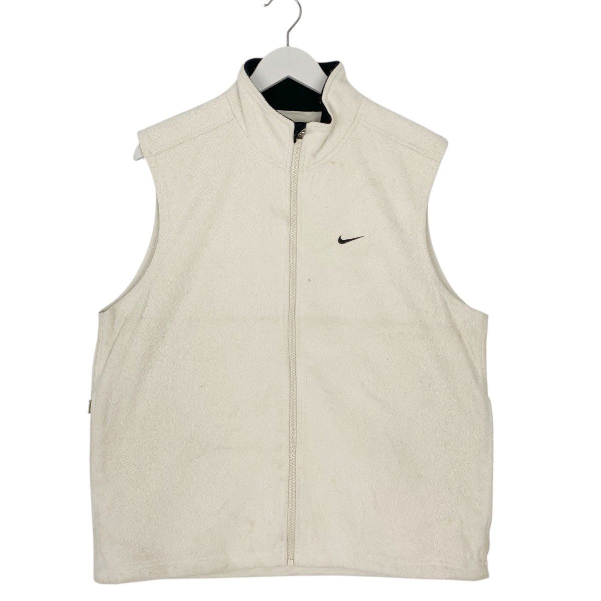 Other Vintage Nike Tiger Woods Vest Fleece Full Zip Beige Size S Size US S / EU 44-46 / 1 - 1 Thumbnail