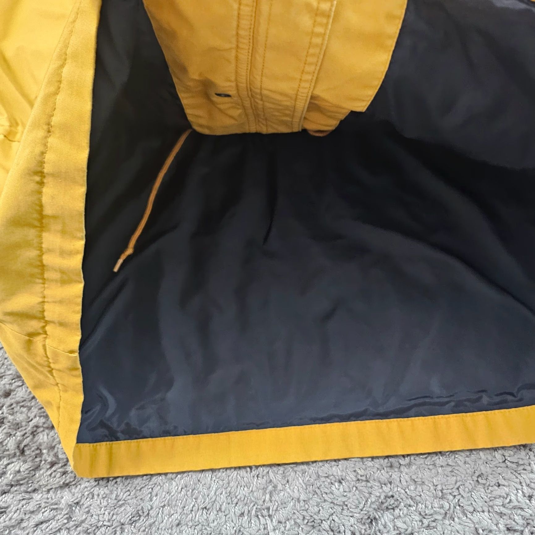 Eddie Bauer VINTAGE Eddie Bauer Jacket Mens L Yellow Field Fleece Lined Hong Kong Rain Coat Full Zip Lined Pockets Regular Size L Tall 90s/Concert/Workwear Mens Size US L / EU 52-54 / 3 - 5 Thumbnail