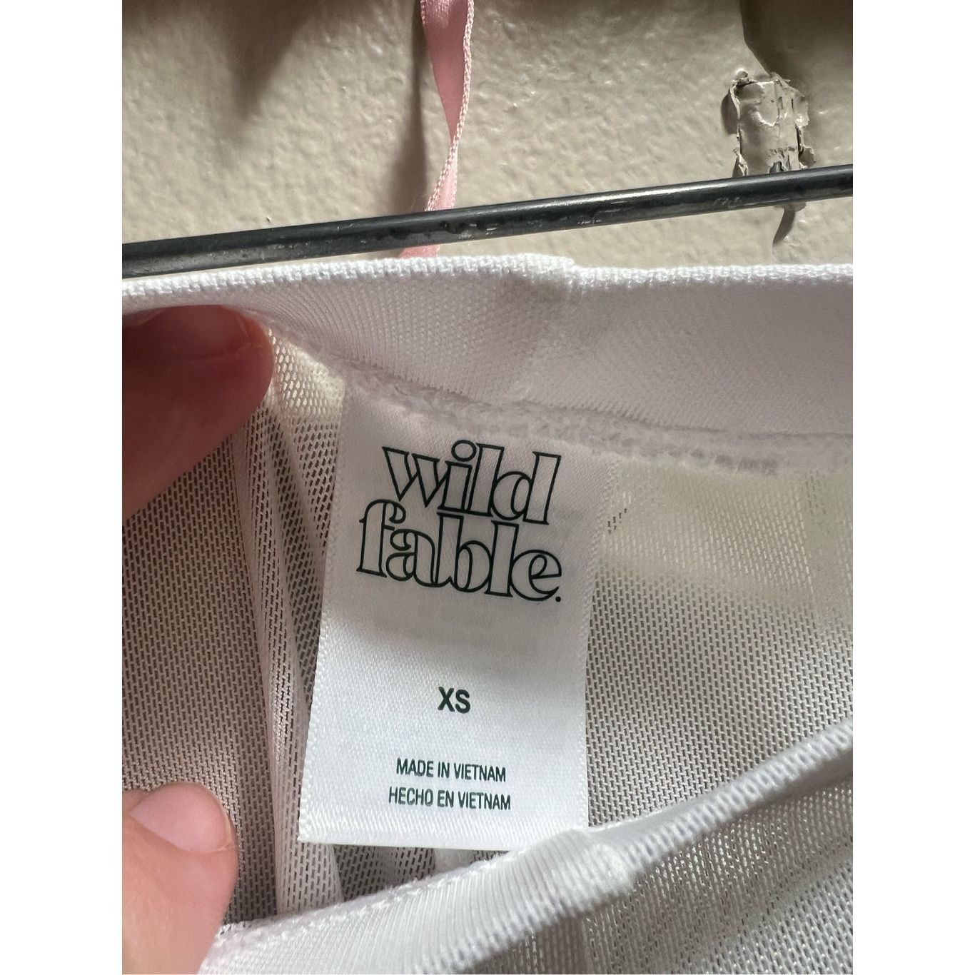 Other Wild Fable White Mesh Flare Cover Up Pants Woman’s Size XS N Size 26" / US 2 / IT 38 - 5 Thumbnail