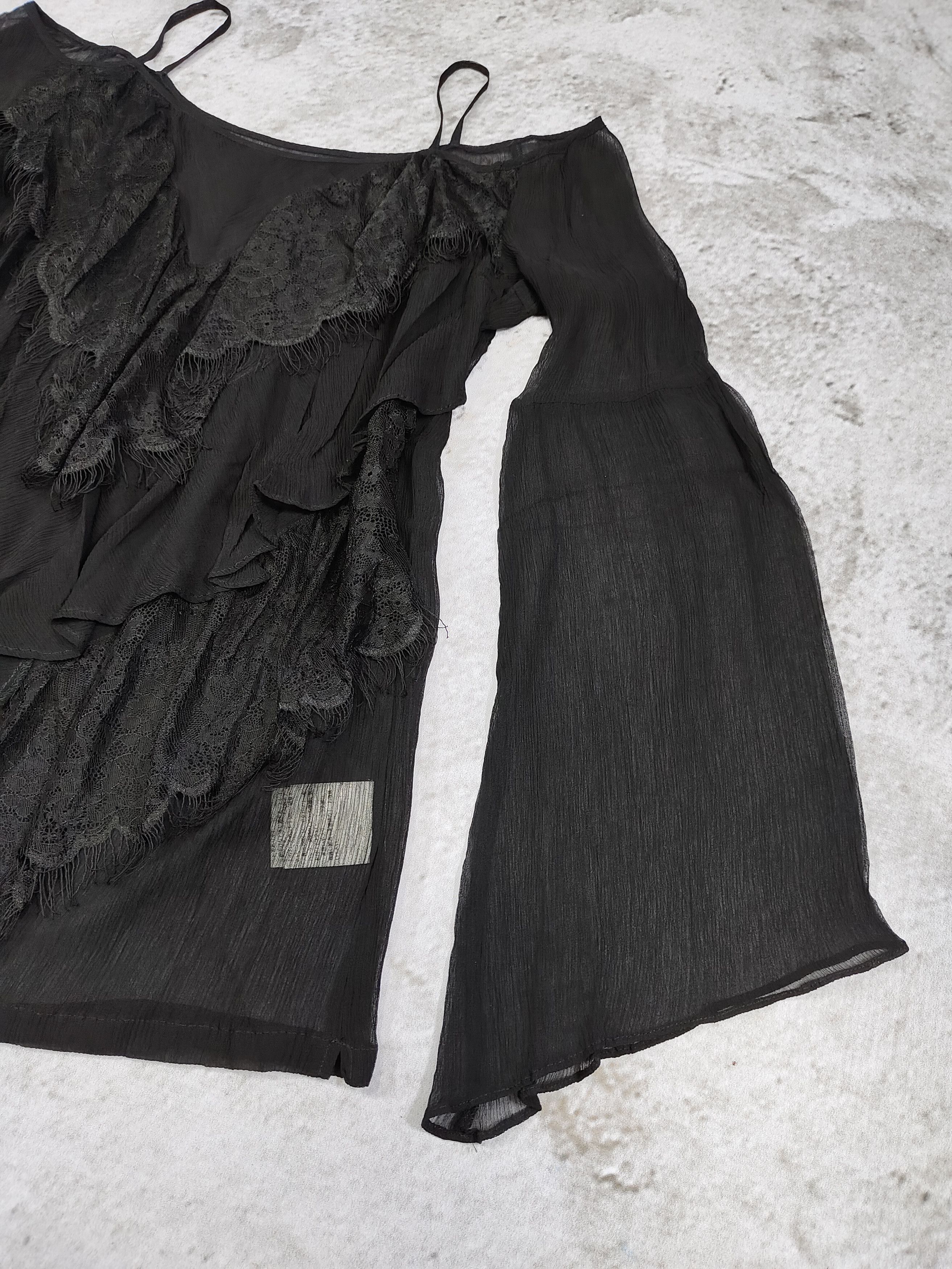 KMRii 2000s Grace Continental🇯🇵Gothic Romantic Silk Sheer Blouse Size M / US 6-8 / IT 42-44 - 8 Thumbnail