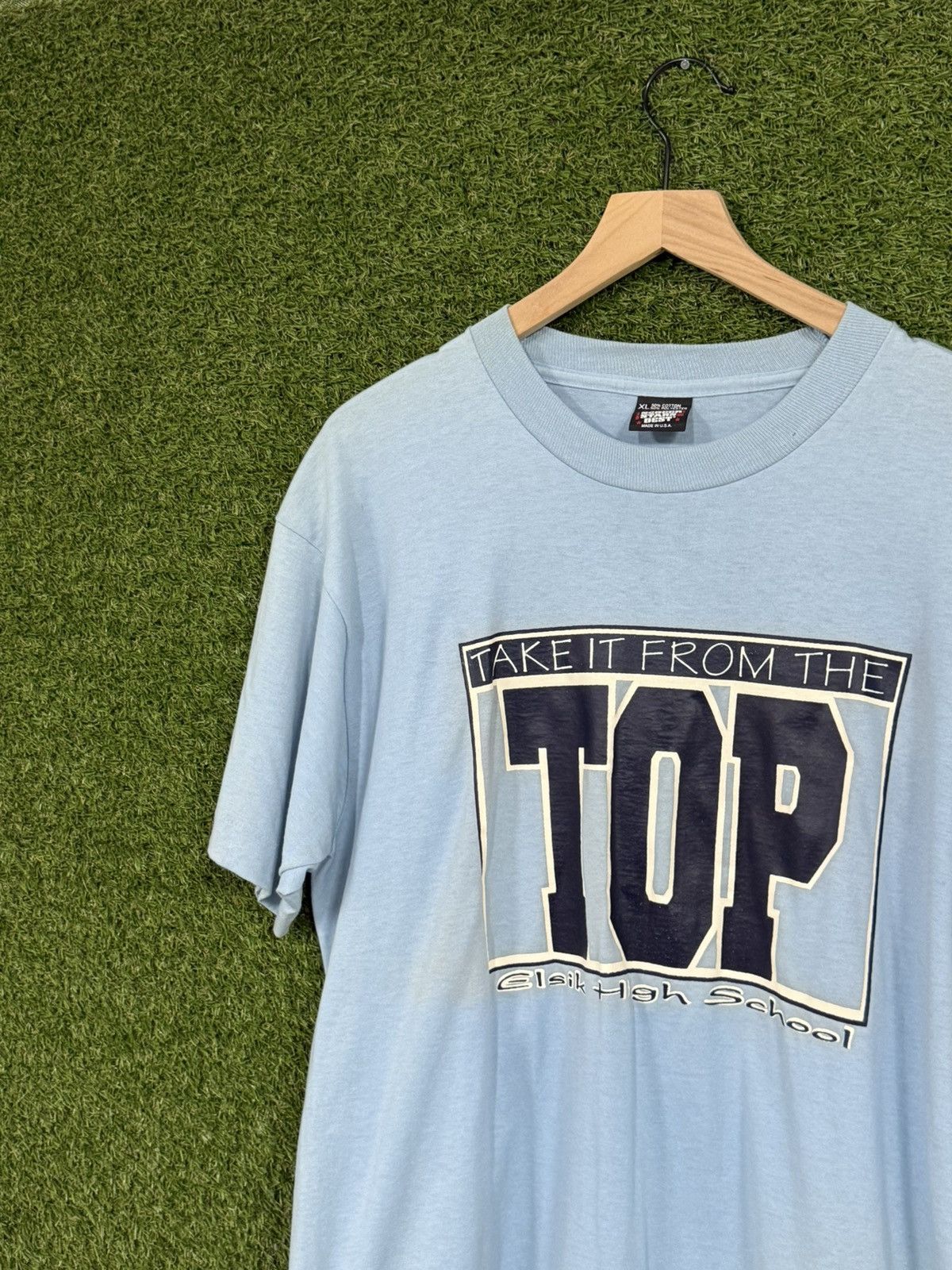 Vintage Vintage Screen Stars Elsik Rams Top Blue Tee XL 90s Size US XL / EU 56 / 4 - 2 Thumbnail