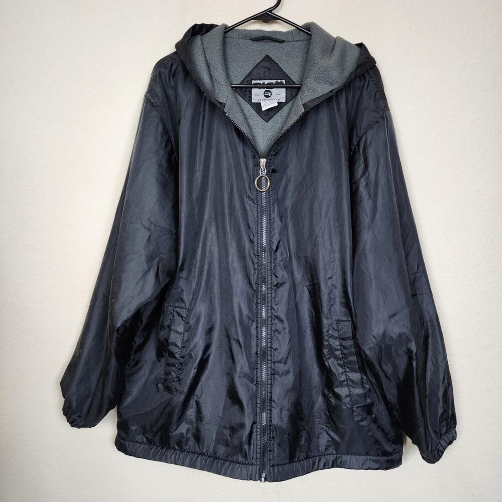 Farm Rio Rigo Medium Black Windbreaker Jacket Size US M / EU 48-50 / 2 - 1 Thumbnail