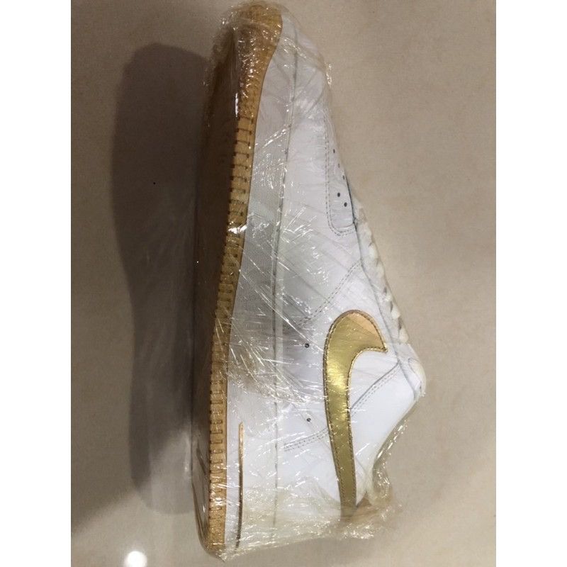 Nike Nike Air Force 1 07 Players - 315092-171 White Metallic Gold Size US 10 / EU 43 - 4 Thumbnail