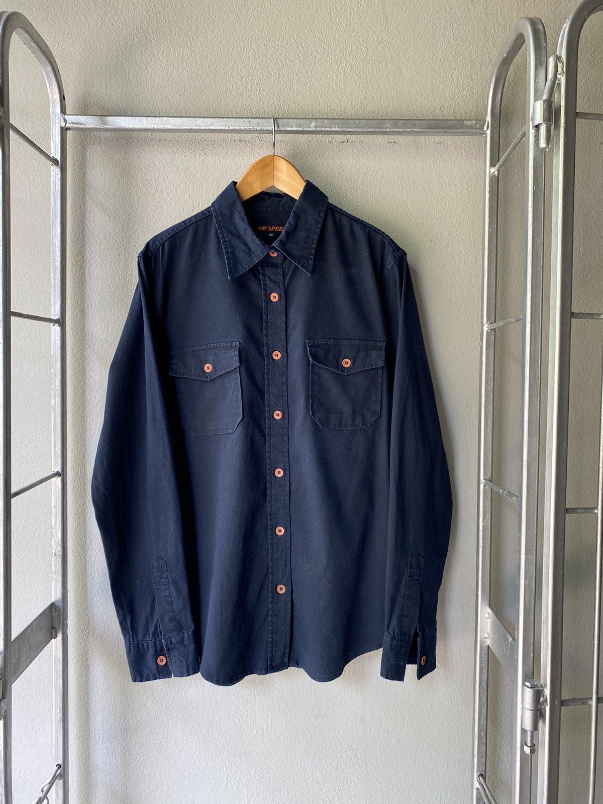 Godspeed GOD SPEED Men Navy Blue Long Sleeve Shirt Size ONE SIZE - 1 Thumbnail