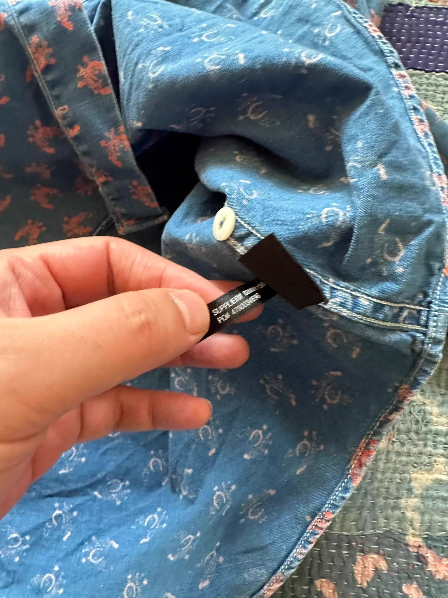 RRL Ralph Lauren RRL The Hateful Eight Indigo Distressed Shirt M Minor Wear Size US M / EU 48-50 / 2 - 5 Thumbnail