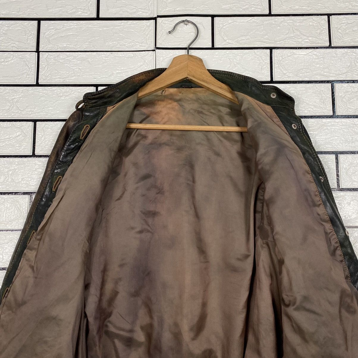 Japanese Brand 📌Vintage Leather Jacket Button Blanket Issey Miyake Size US M / EU 48-50 / 2 - 14 Thumbnail