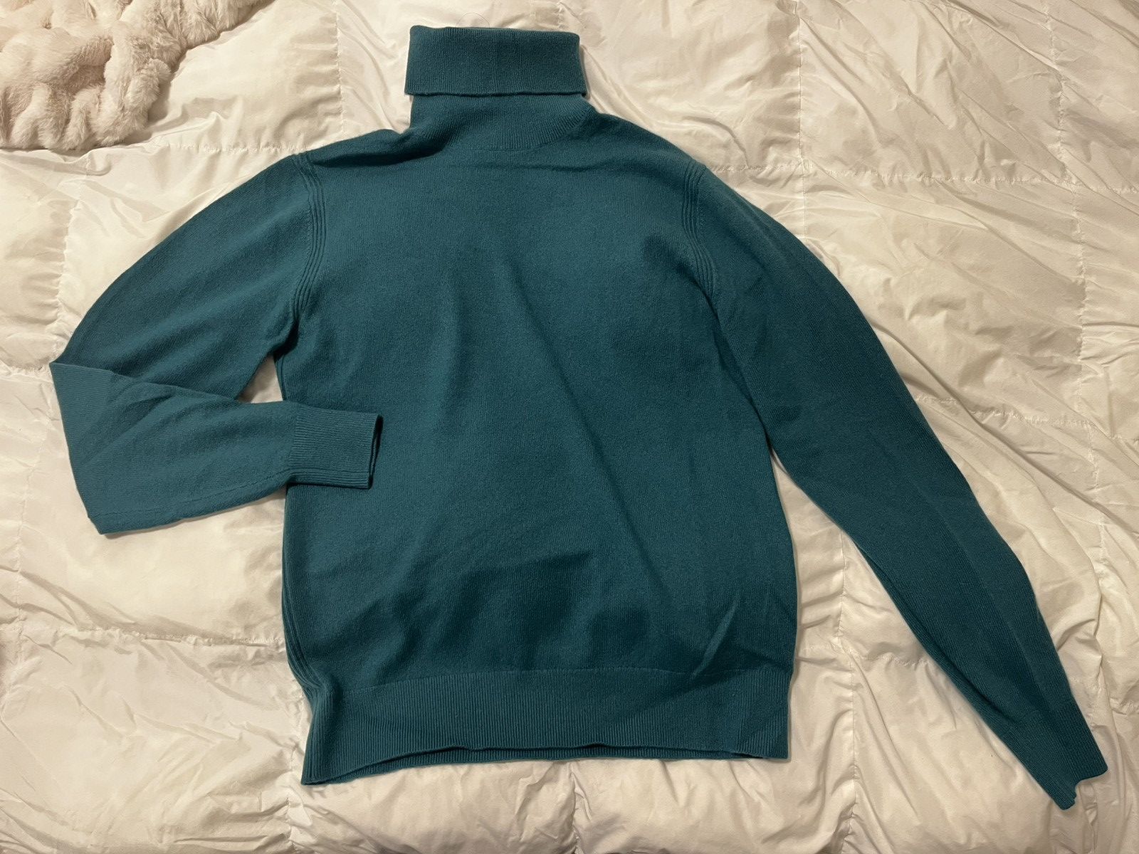 Todd Snyder 100% Cashmere Turquoise Turtle Neck Size US S / EU 44-46 / 1 - 1 Thumbnail
