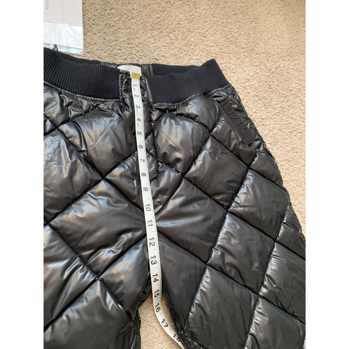 Other LUXTON LUXURY BLACK QUILTED PUFFER PANTS Size US 32 / EU 48 - 25 Thumbnail
