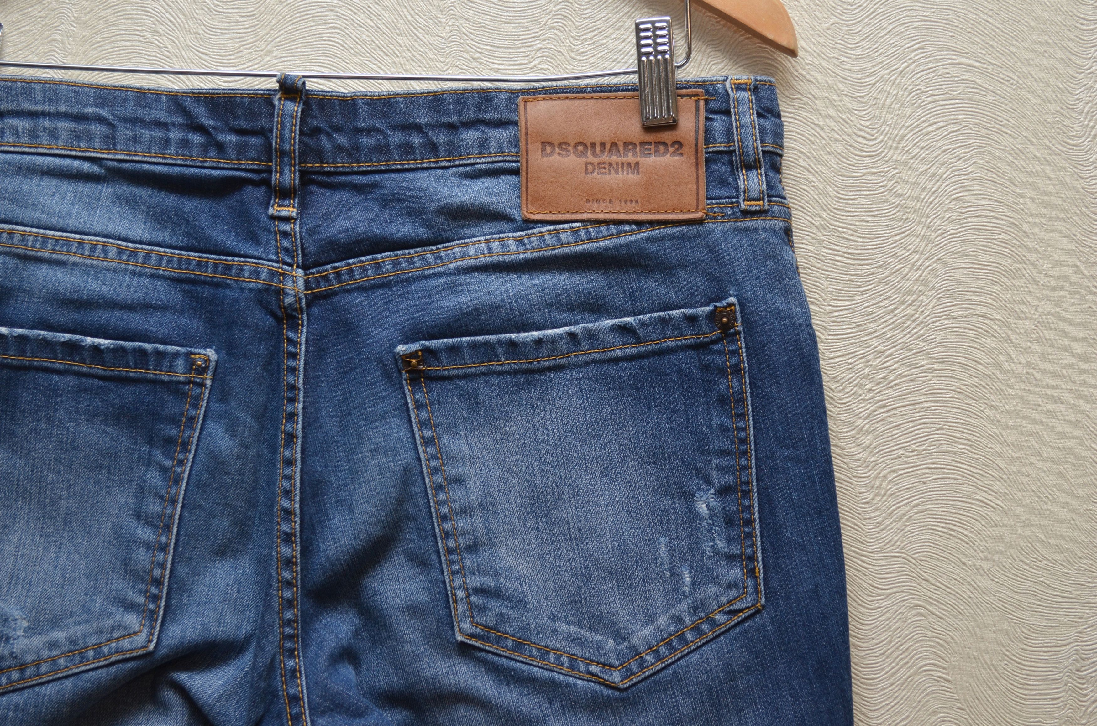 Designer × Dsquared2 Dsquared2 Blue Distressed Slim jeans Sz W32 L32 Size US 32 / EU 48 - 8 Thumbnail