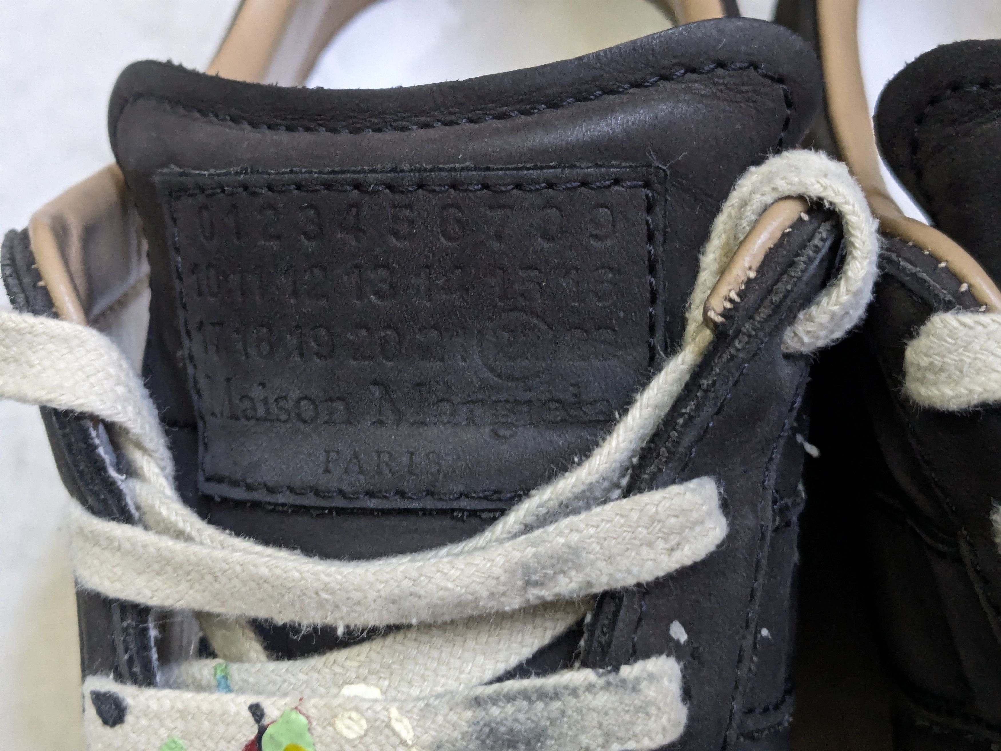 Maison Margiela Maison Margiela Replica GAT Paint Splatter Black 7 40 Low Size US 7 / EU 40 - 8 Thumbnail