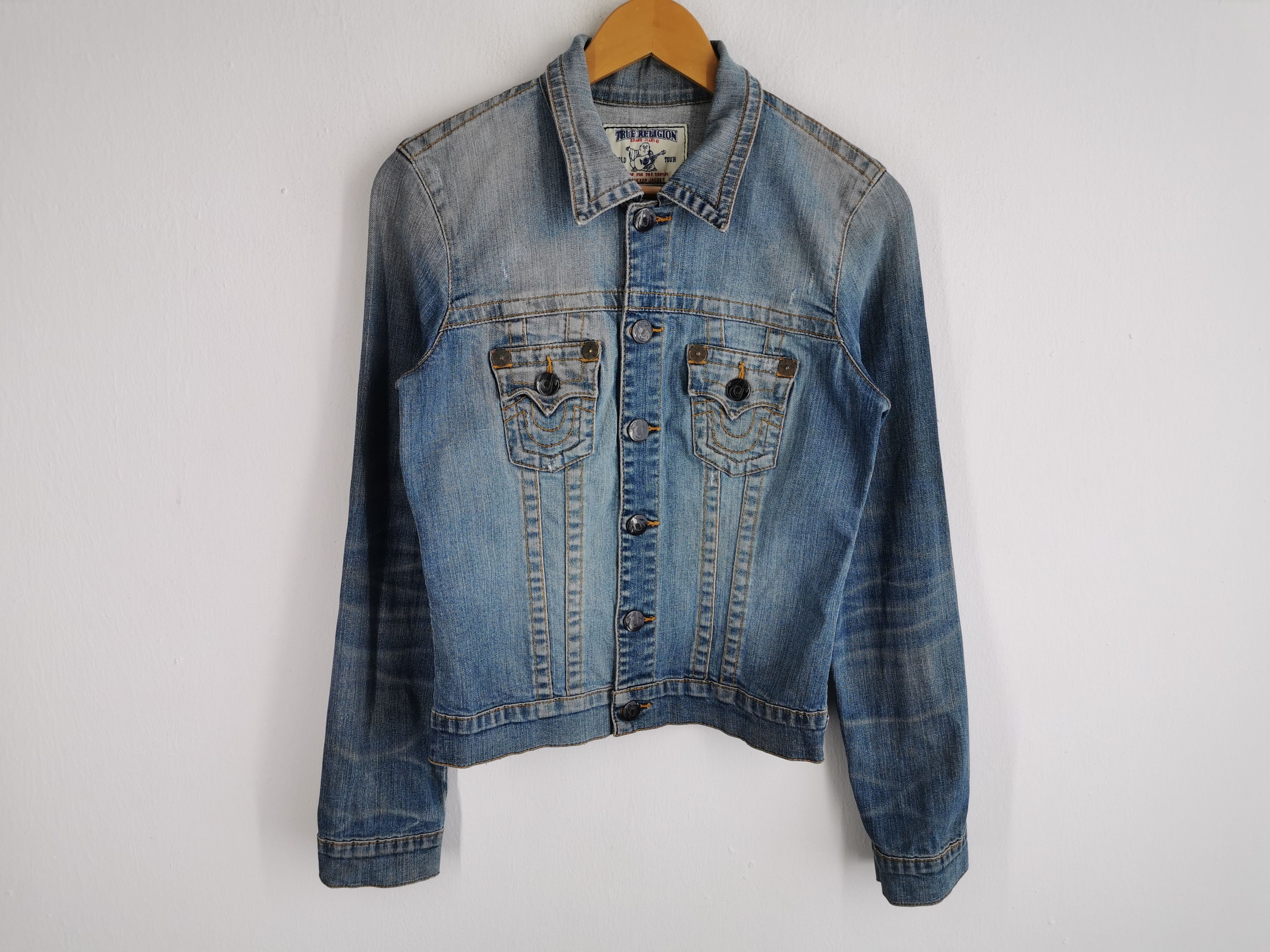 True Religion Vintage True Religion Denim Jeans Trucker Jacket Size M Size US M / EU 48-50 / 2 - 2 Thumbnail