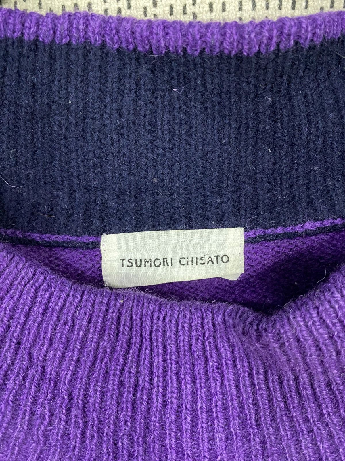 Tsumori Chisato Tsumori chisato knit wool sweater elbow patch single pocket Size US M / EU 48-50 / 2 - 6 Thumbnail