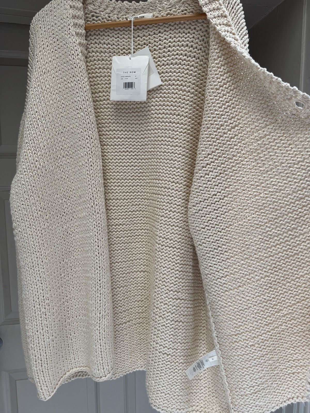 The Row The Row Zayidi Cotton and Silk Cream Cardigan RRP $3500 Size US M / EU 48-50 / 2 - 11 Thumbnail
