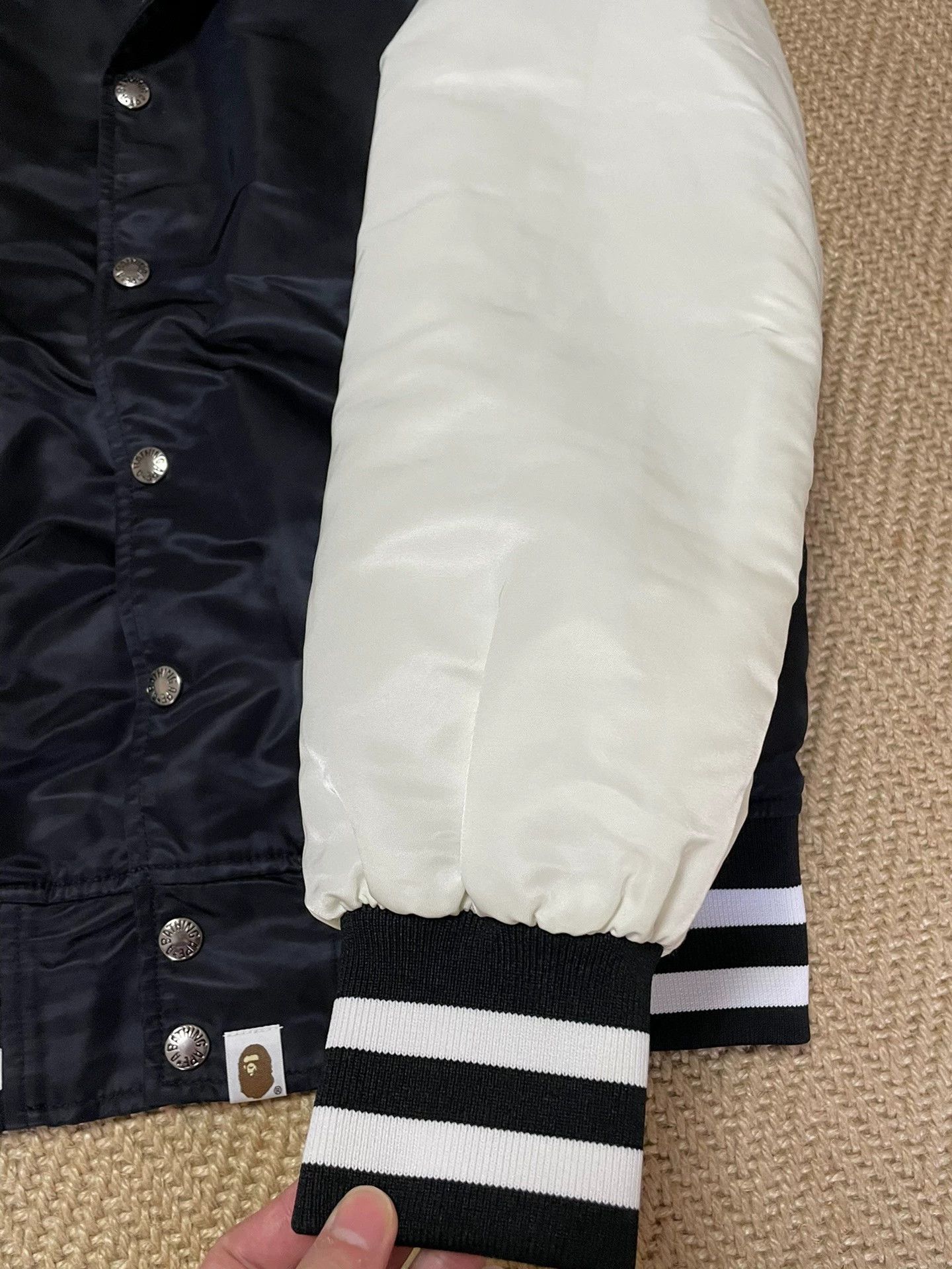 Bape BAPE Silk Color Blocked Cotton Shark Jacket M Size US M / EU 48-50 / 2 - 7 Thumbnail