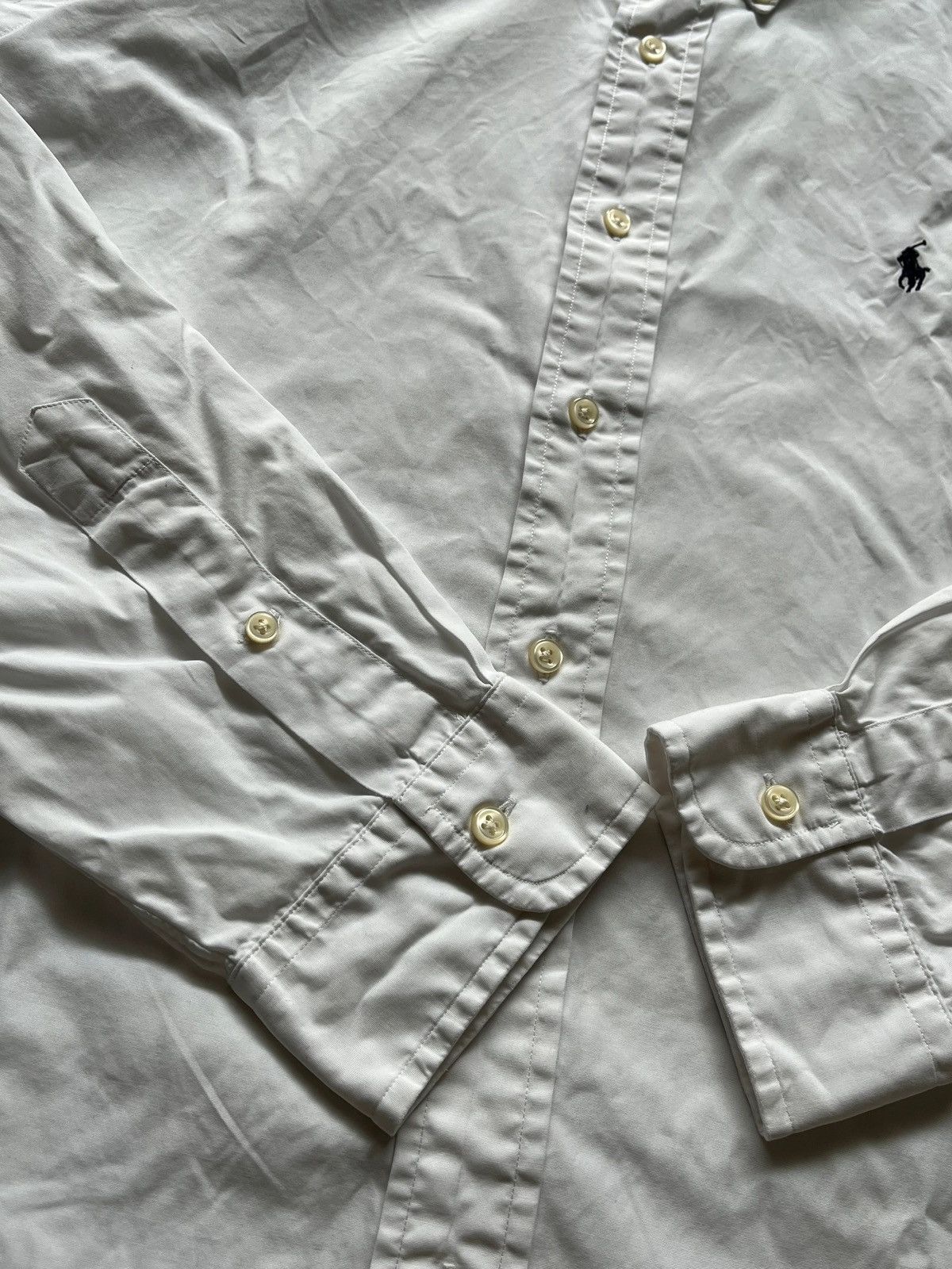 Polo Ralph Lauren Polo Ralph Lauren Small Pony Sz XL White Shirt Size US XL / EU 56 / 4 - 10 Thumbnail