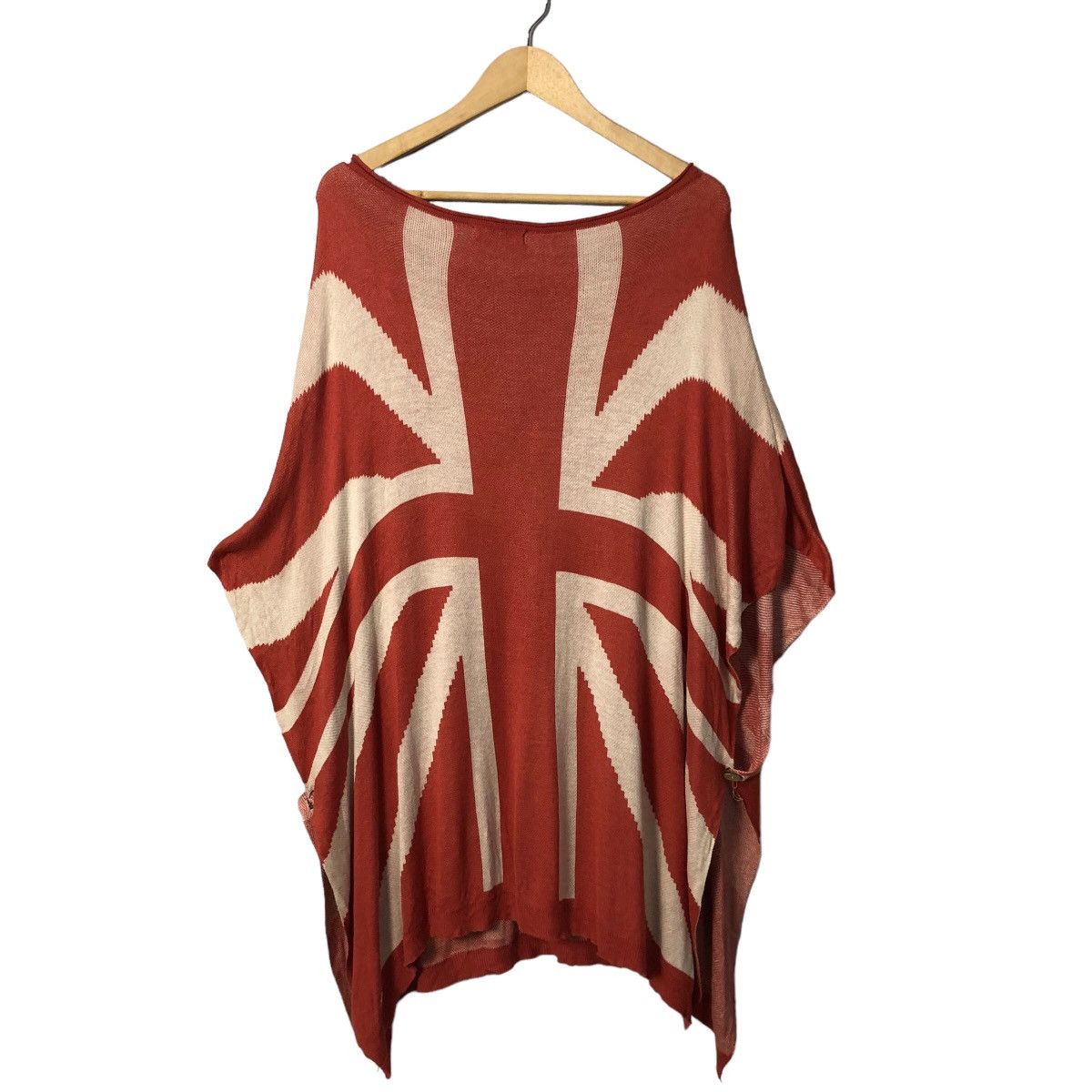 Homespun Knitwear Vintage Net Ladies Britain Flag Knitwear Cardigan Size ONE SIZE - 7 Thumbnail