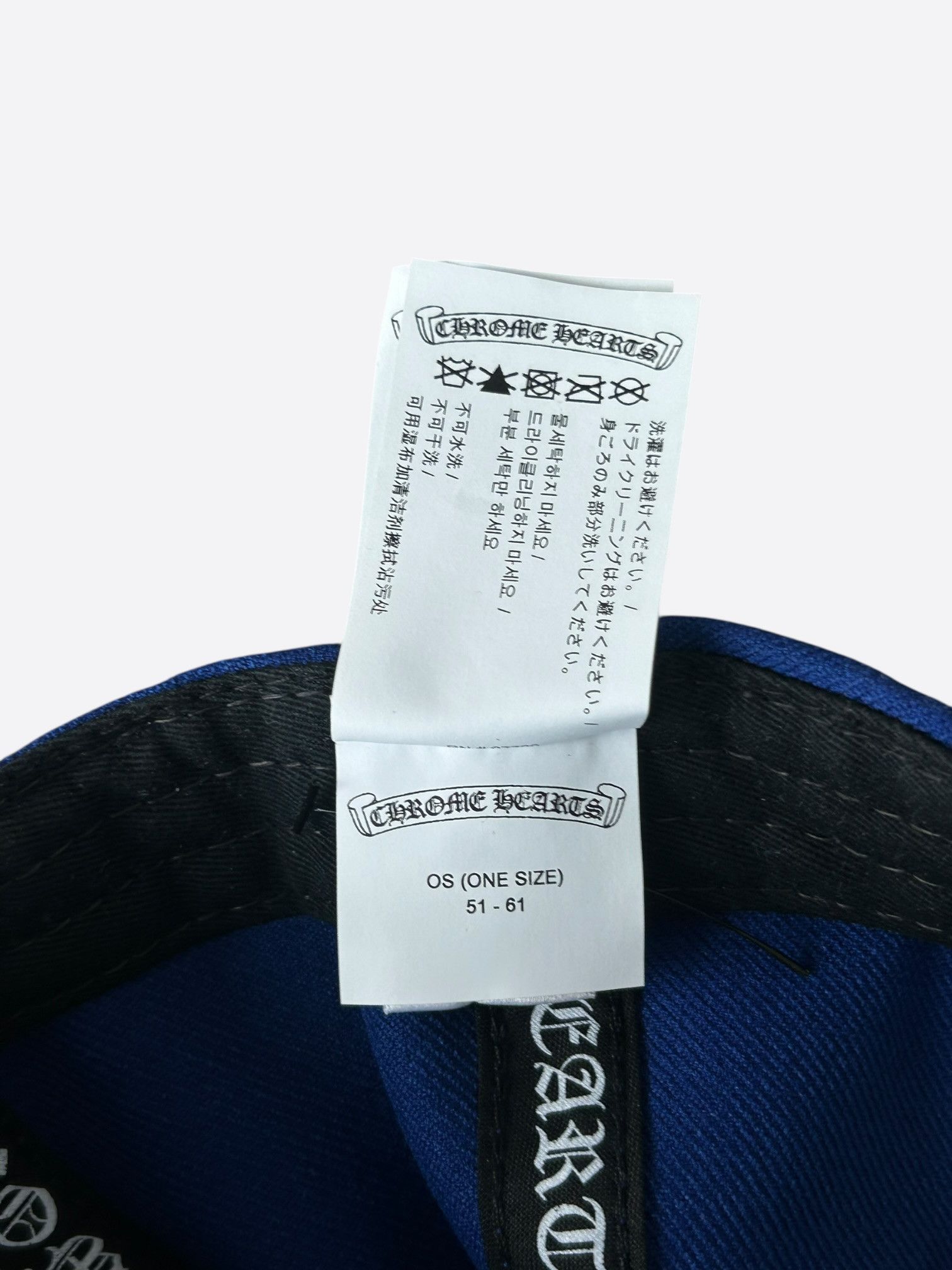 Chrome Hearts Chrome Hearts Blue & White CH Logo Hat Size ONE SIZE - 7 Thumbnail
