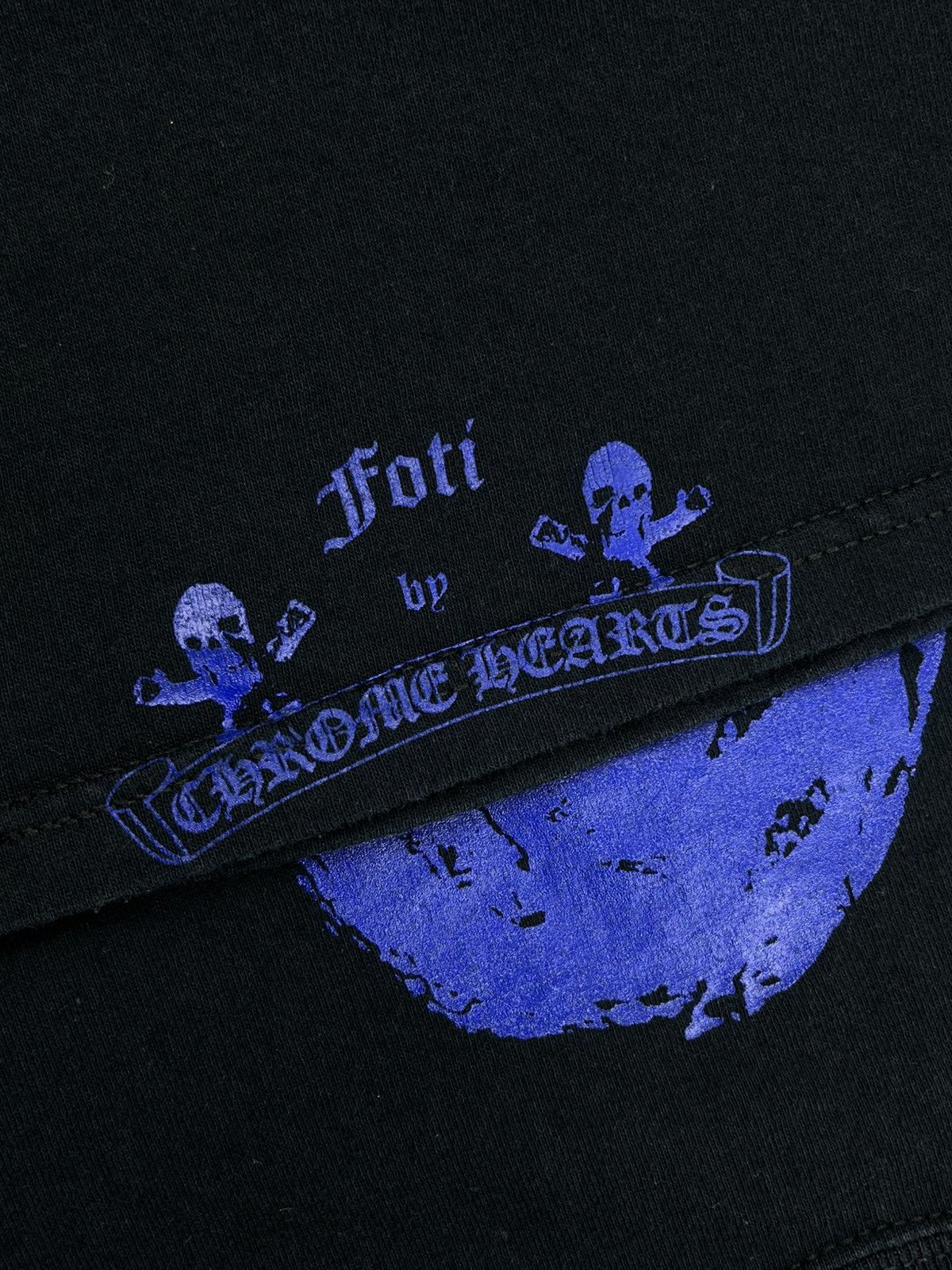 Chrome Hearts Chrome Hearts Vintage Blue Foti Skull Baby Cropped Tshirt Size M / US 6-8 / IT 42-44 - 4 Thumbnail