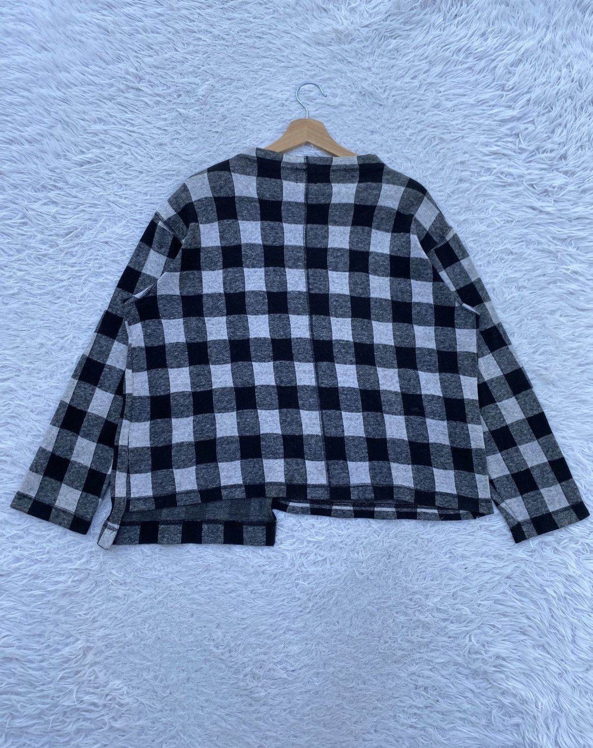 Issey Miyake Rare Vintage Hai Sporting Gear Checkered Flannel Sweater Size M / US 6-8 / IT 42-44 - 17 Thumbnail