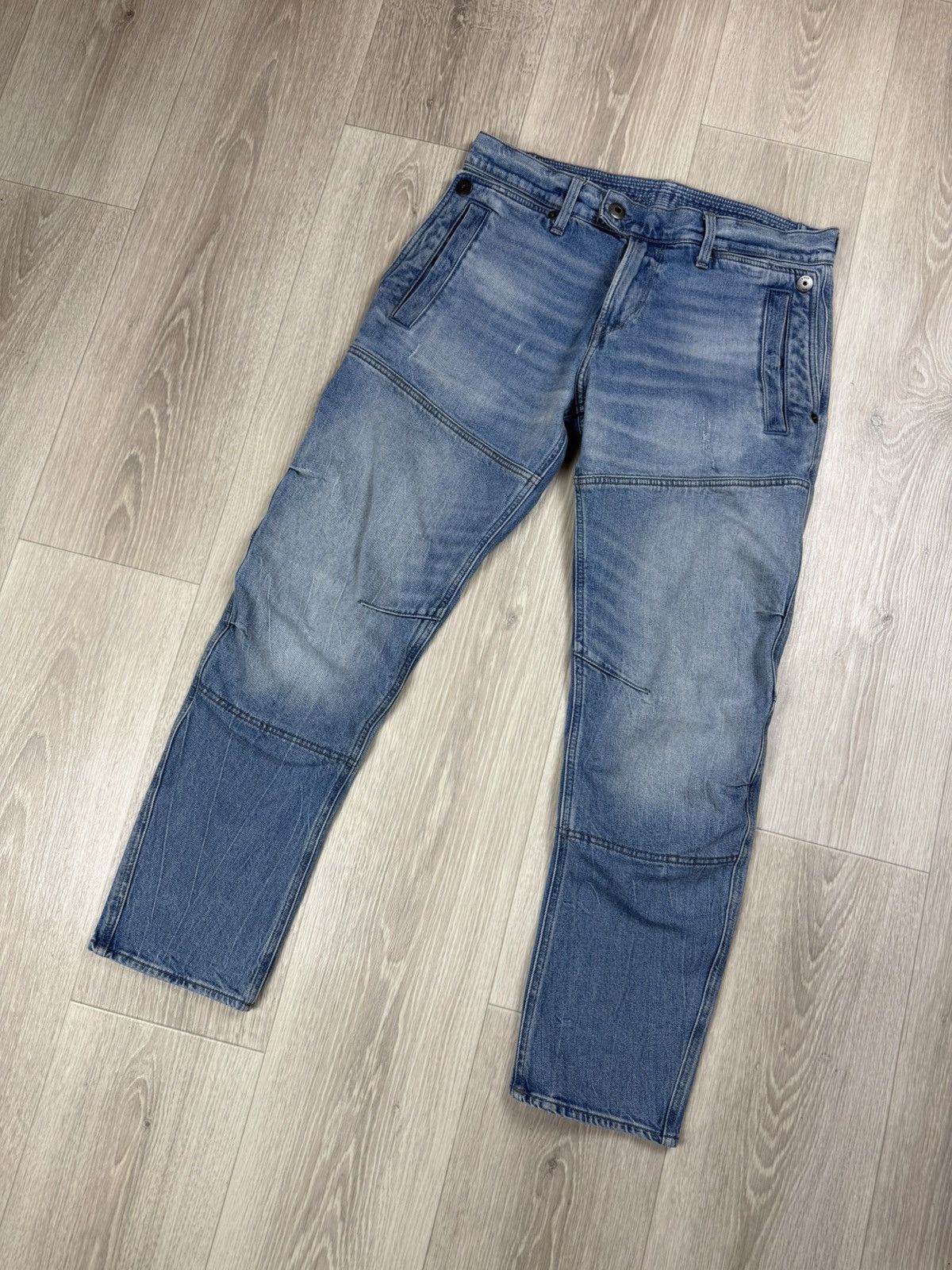 G-Star G Star Raw Jeans Diver 3D Slim Light Wash 32x30 Blue Size US 32 / EU 48 - 4 Thumbnail