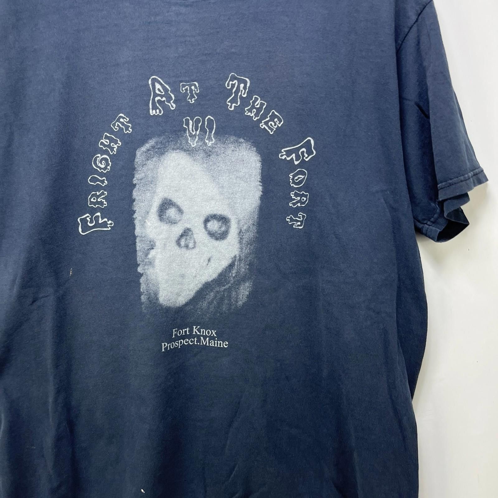 Jordan Brand Vintage 90s Sun Faded Black Skull Halloween T Shirt Large Size US L / EU 52-54 / 3 - 2 Thumbnail