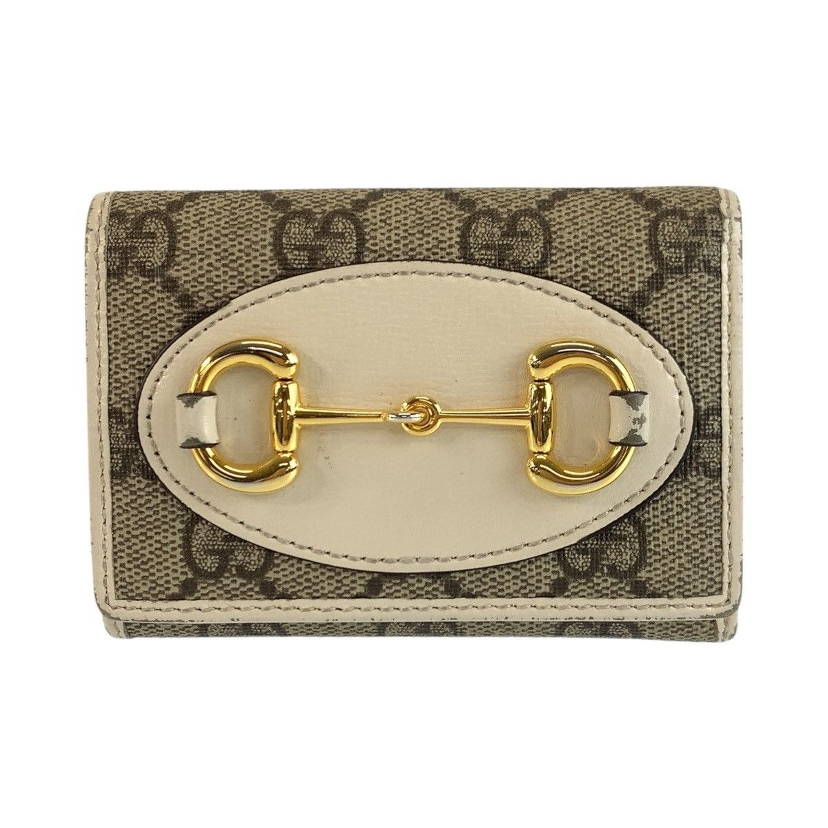 Gucci Gucci Gucci GG Supreme Horsebit Canvas Wallet Textile Short Wallet 644462 DUTY FREE for USA Size ONE SIZE - 1 Thumbnail
