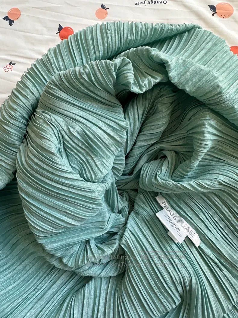 Issey Miyake Issey Miyake Mint Green Dress Size L / US 10 / IT 46 - 9 Thumbnail