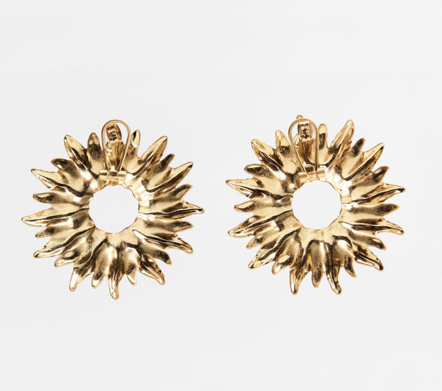 Zara Zara metallic sun earrings BNWT Size ONE SIZE - 3 Thumbnail