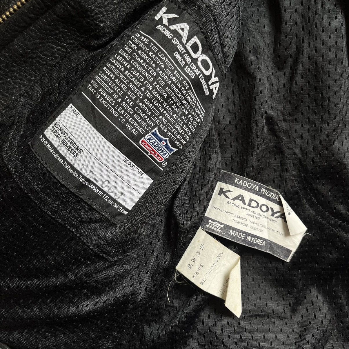 Japanese Brand × Kadoya Kadoya Racing Leather Jacket Size US S / EU 44-46 / 1 - 7 Thumbnail