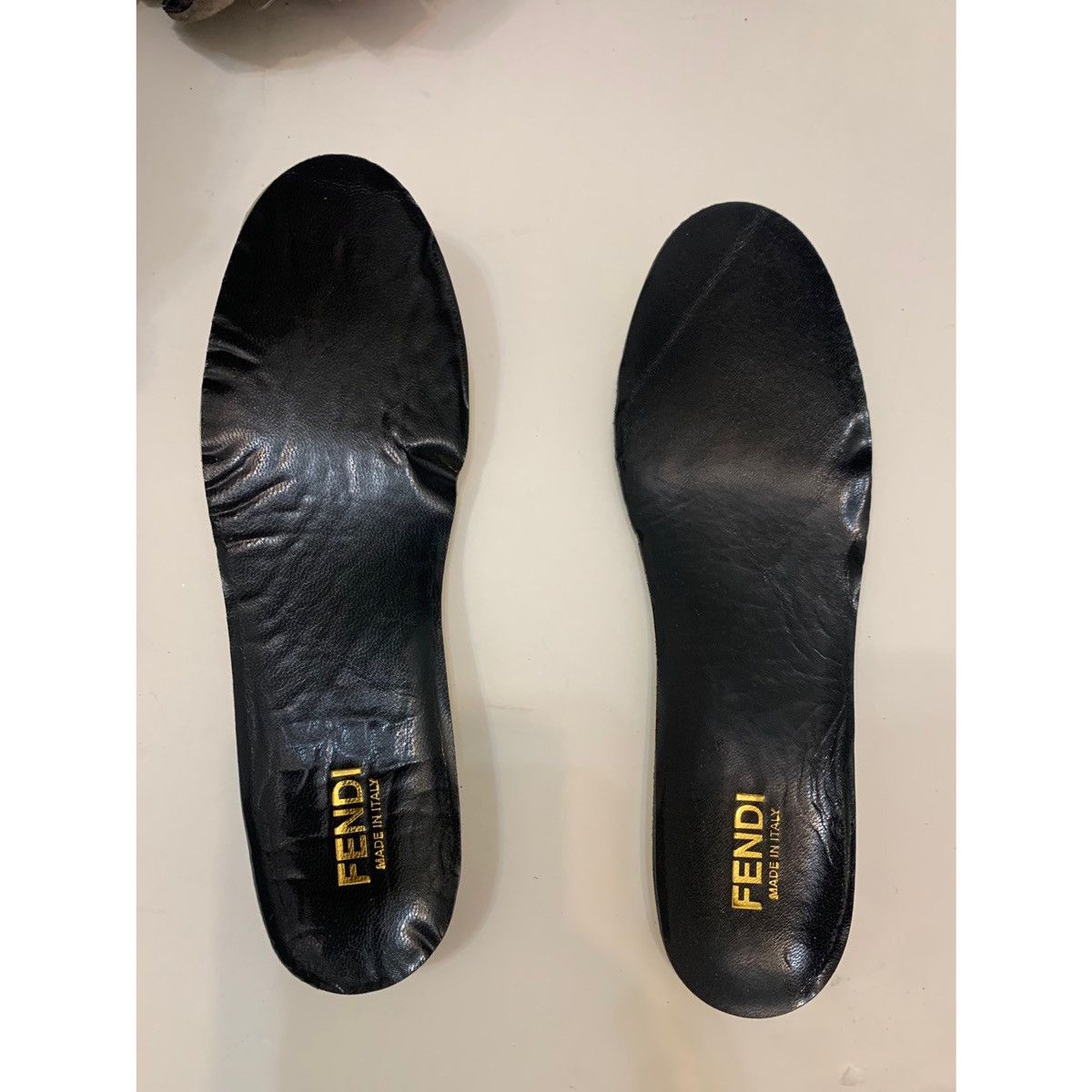 Fendi FENDI KIDS SAMPLE LEATHER WEDGE SNEAKERS Size US 4 / IT 34 - 9 Thumbnail