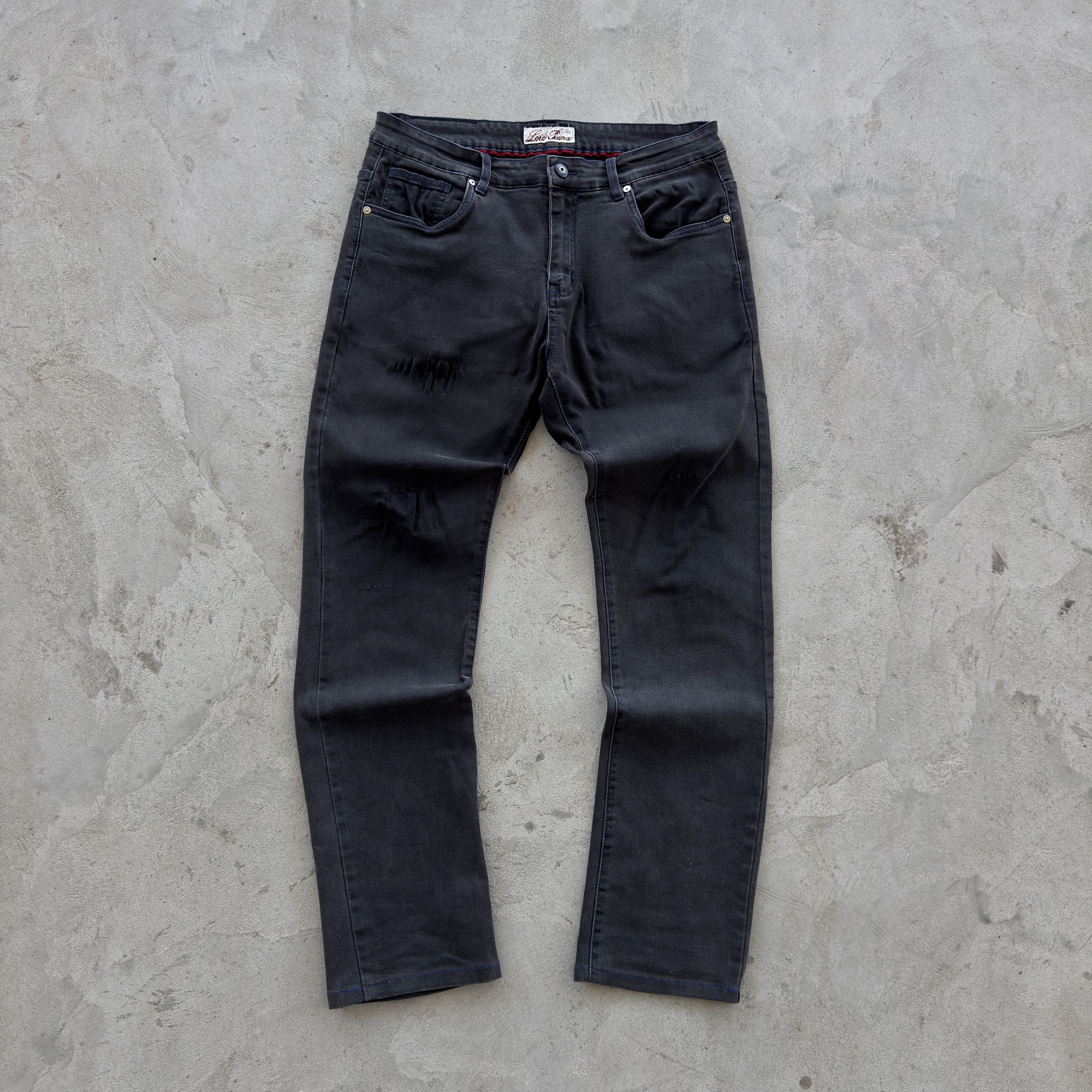 Loro Piana Loro Piana Slim Fit Distressed Grey Jeans Made In Italy W33 Size US 33 - 1 Thumbnail