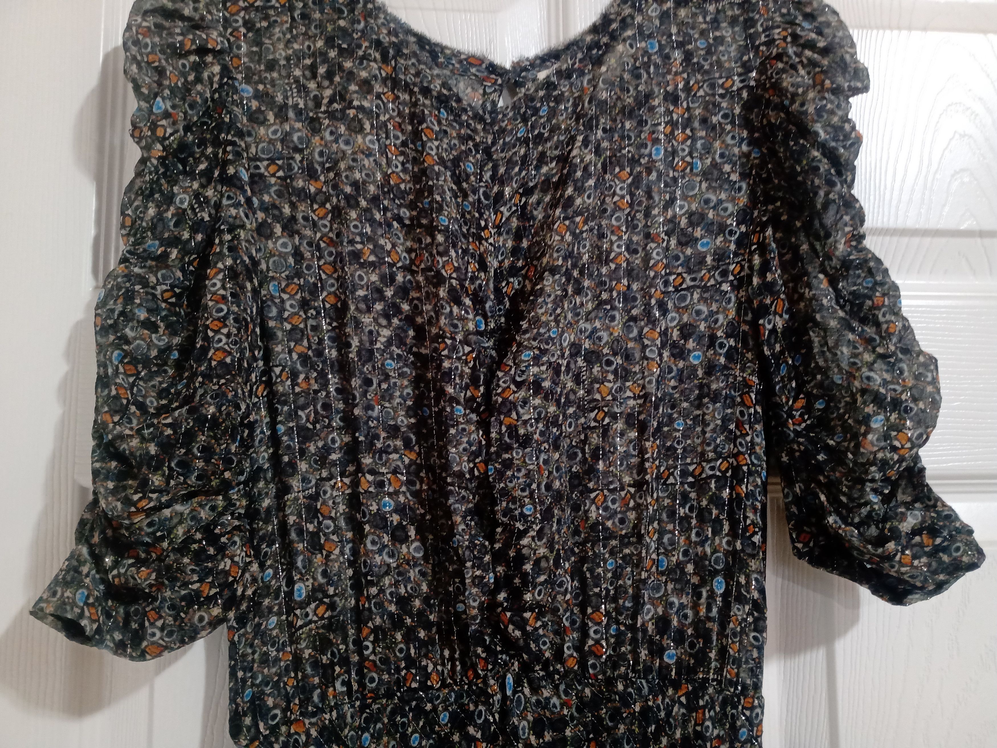 H&M × Isabel Marant Isabel Marant x H&M Peacock Silk Metallic Long Dress Size 40 Size S / US 4 / IT 40 - 2 Thumbnail