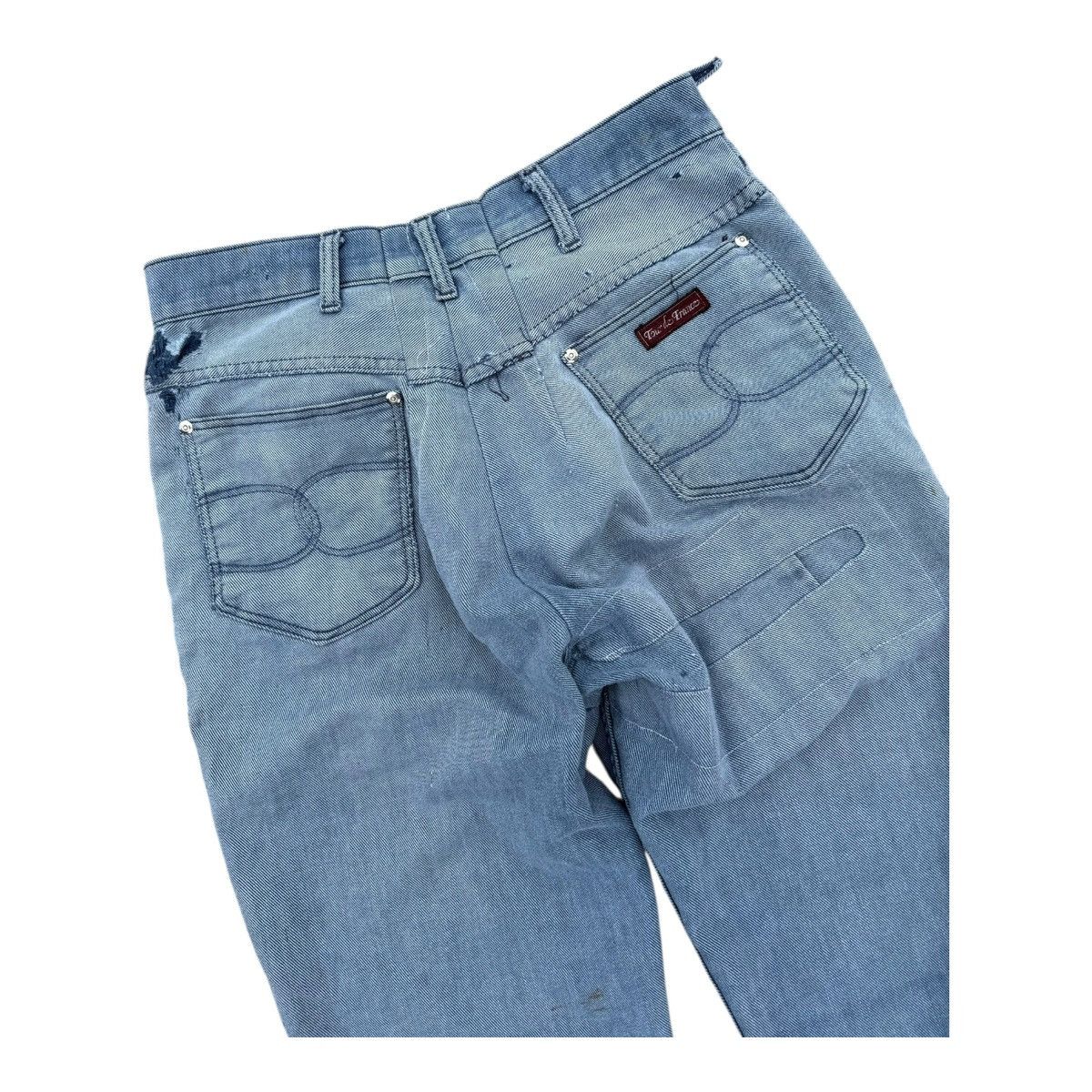 Vintage Tour de France Y2K Patchwork Wide Leg Denim Jeans Size 33 Size US 33 - 7 Thumbnail