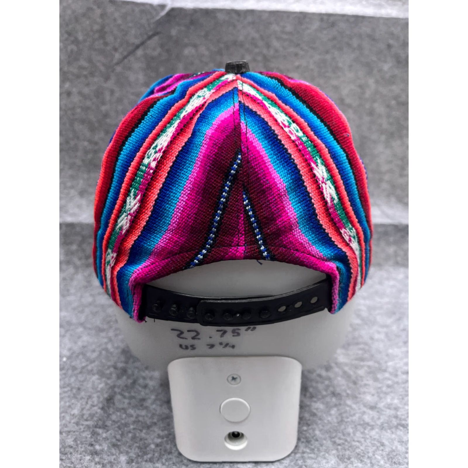 Pinko Aztec Striped Snapback Hat Cap One Size Adult Blue Pink Casual Unisex Size ONE SIZE - 6 Thumbnail