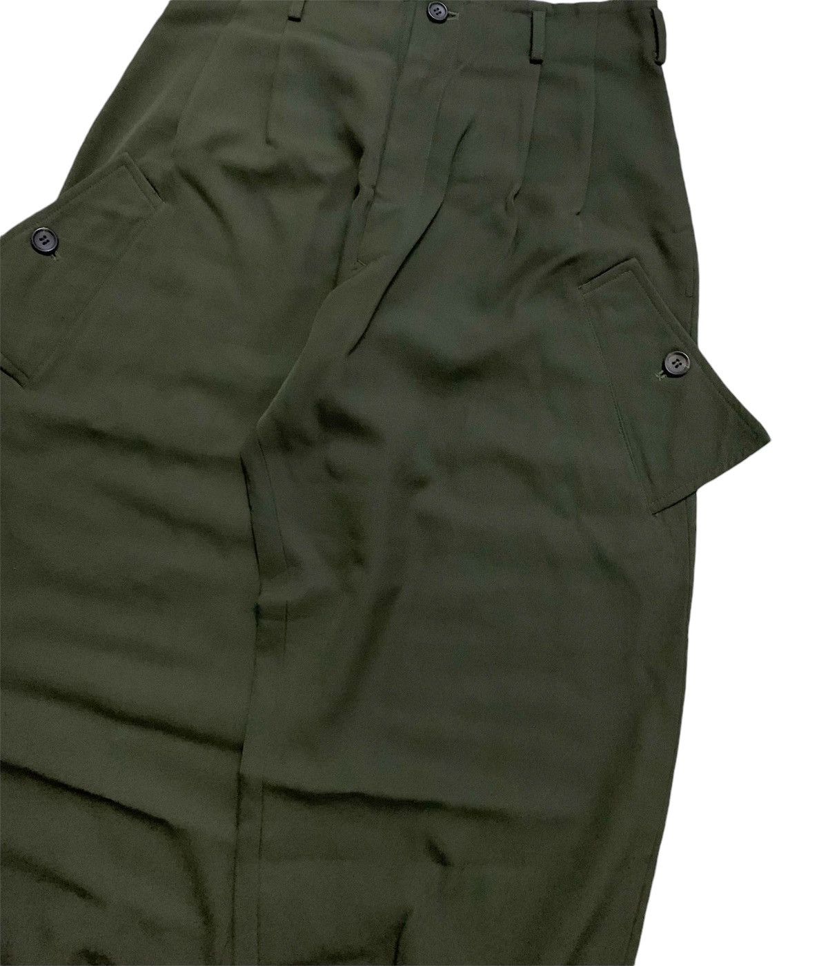 Yohji Yamamoto 💥Vintage Yohji Yamamoto Army Signature Baggy Pant Size 29" - 2 Thumbnail
