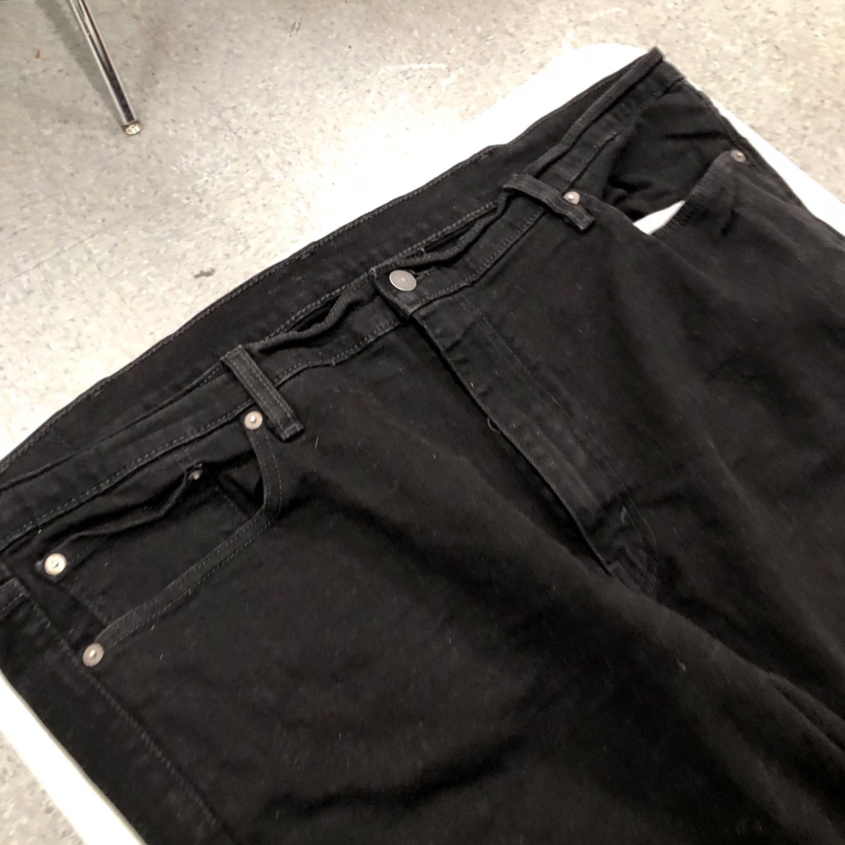 Levi's Levi's 541 Jeans Mens 44x30 Black Straight Athletic Fit Dark Wash Denim Stretch Size US 44 / EU 60 - 7 Thumbnail